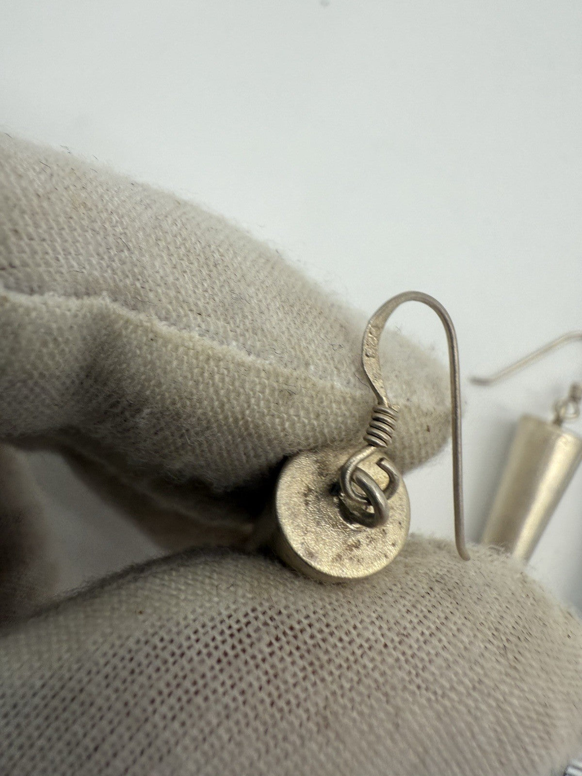 25E144- VINTAGE INDIANER OHRRINGE 925er STERLING SILBER LANGE SPIKE OHRRINGE