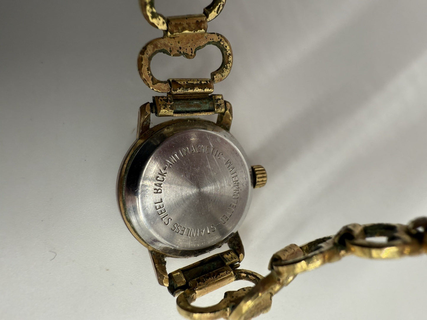 VINTAGE KIENZLE SELECTA DAMENUHR MIT FLORALES ARMBAND 17 JEWELS VERGOLDET