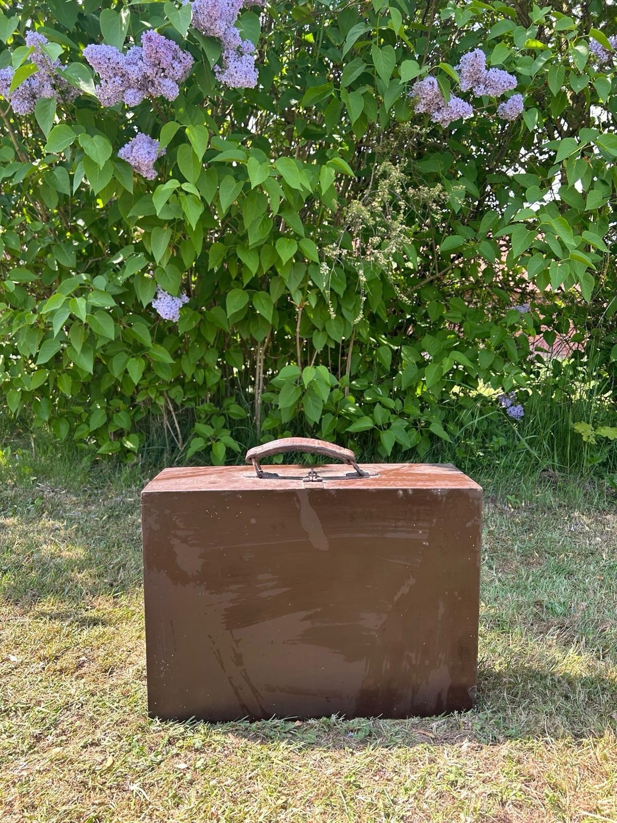 VINTAGE REISEKOFFER 50er JAHRE HARDCASE TASCHE OLDTIMER