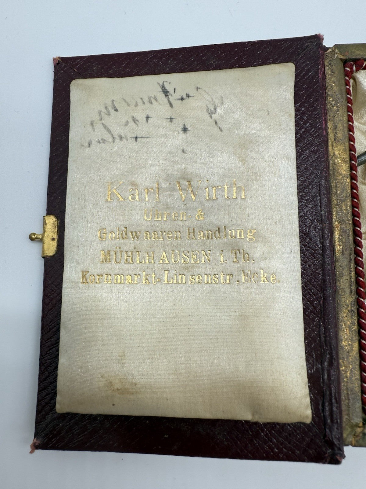 ANTIKE SCHLÜSSEL TASCHENUHR SILBER FRANKREICH MIT ZIERKASSETTE UM 1870