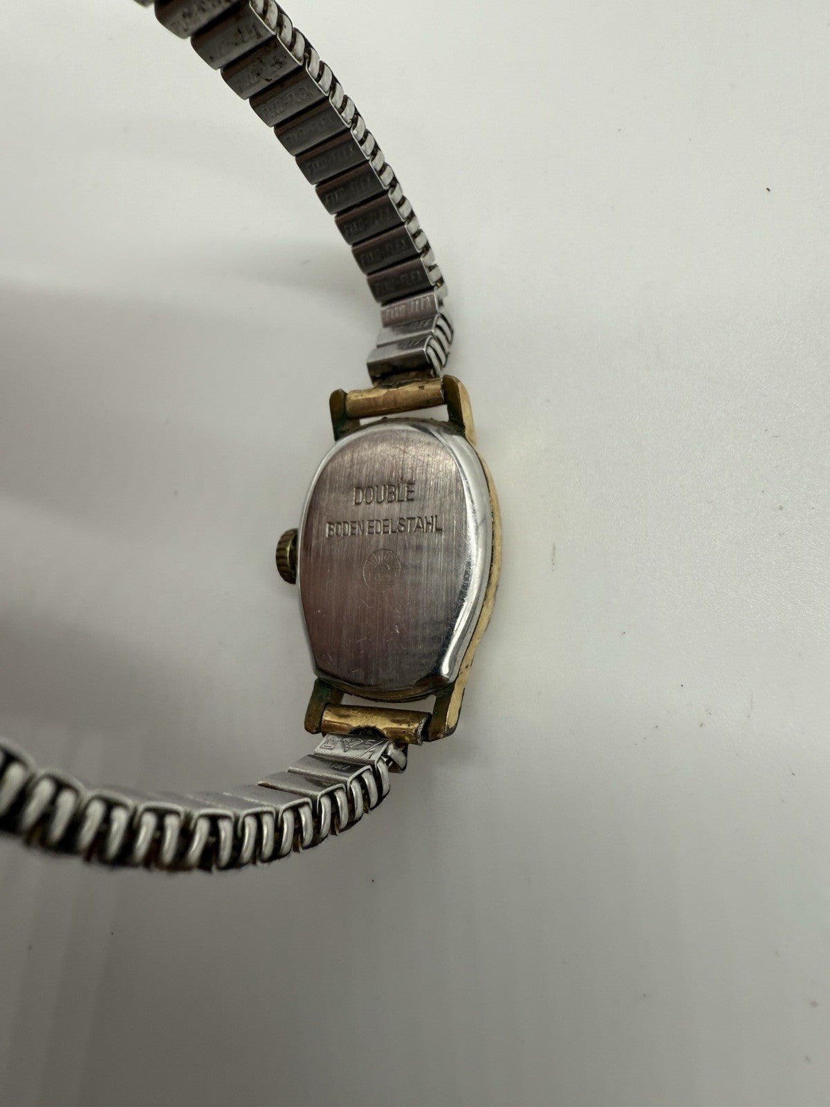 VINTAGE LANCO DAMEN ARMBANDUHR ART DECO GOLD DOUBLE