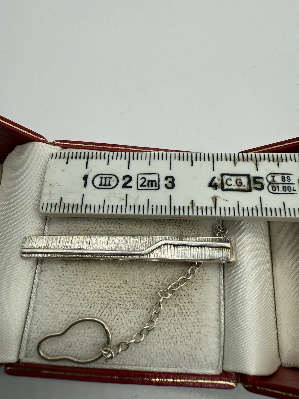 VINTAGE 830 SILBER KRAWATTENNADEL MIT CLIP