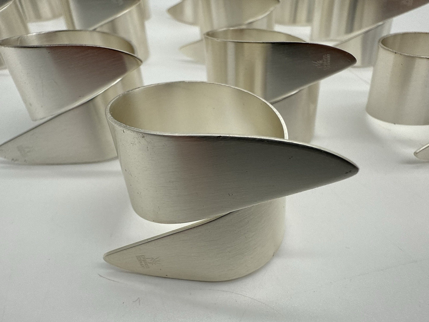 VINTAGE 12x WMF 4100 STOCKHOLM SERVIETTENRINGE SAMMLUNG