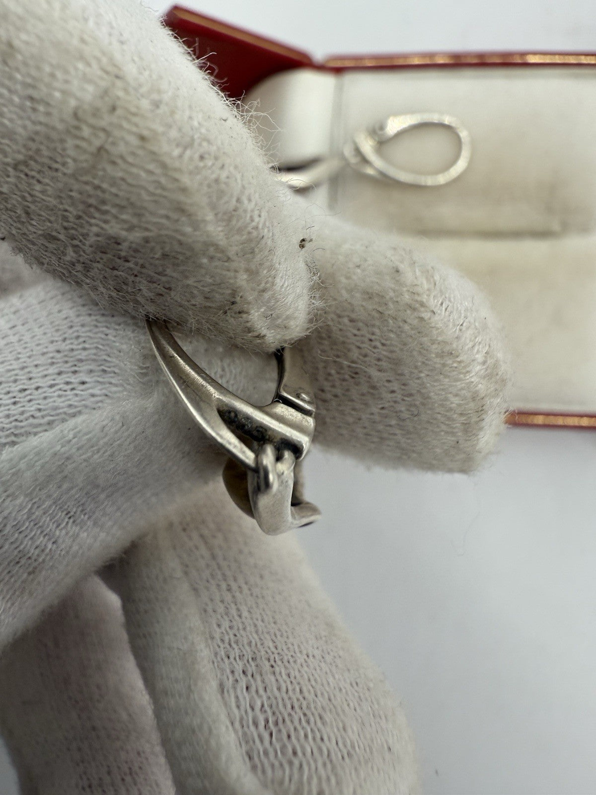 OHRSTECKER NATURBERNSTEIN MIT 925 STERLINGSILBER