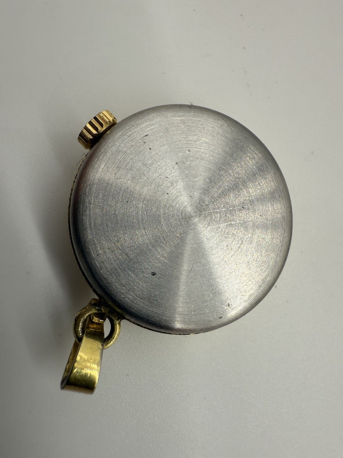 VINTAGE CHELSEA 17 JEWELS TASCHENUHR ANHÄNGERUHR, DAMEN GOLD DOUBLE LÄUFT