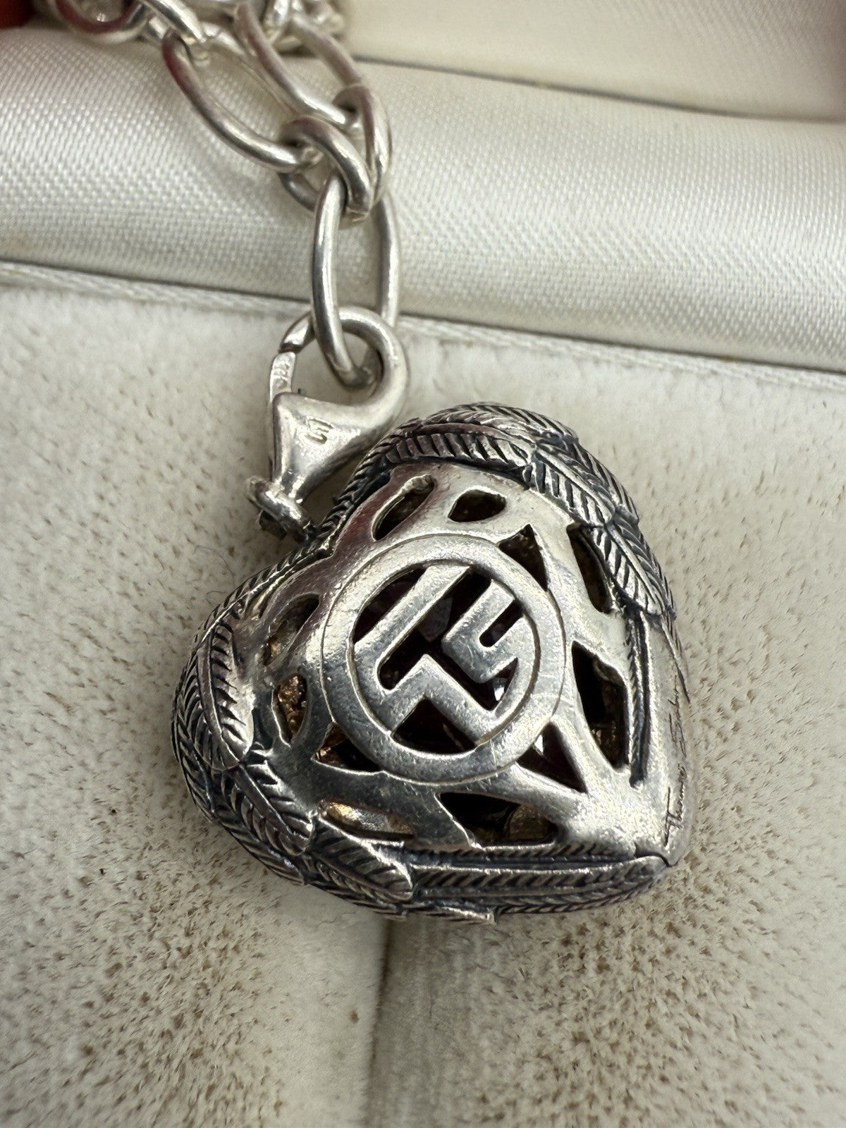 MASSIVE THOMAS SABO KETTE & RIESEN FLÜGEL HERZ ANHÄNGER RARITÄT 925 SILBER