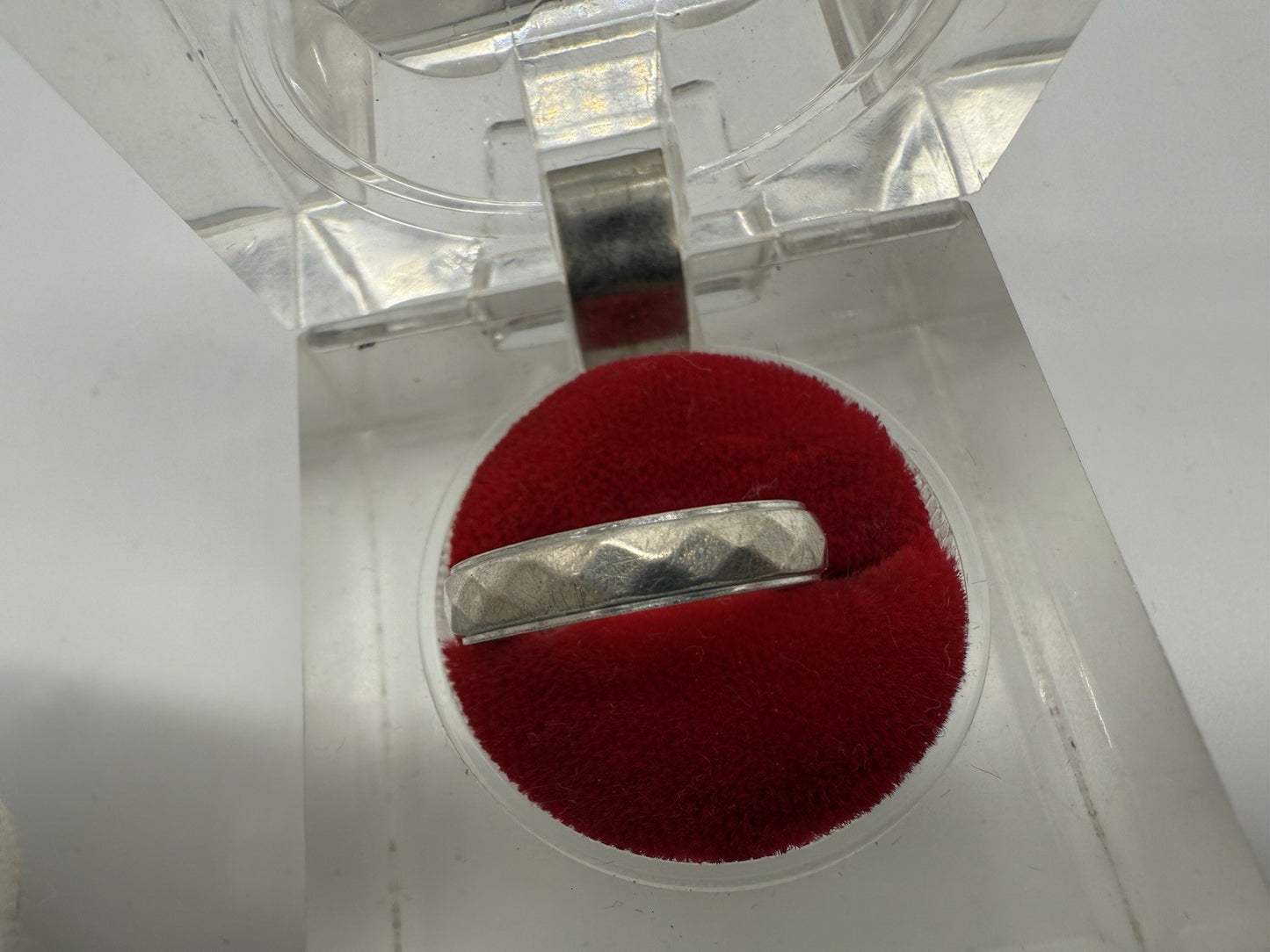 VINTAGE 925 STERLING SILBER RING TCHIBO GRHÄMMERT GR.53