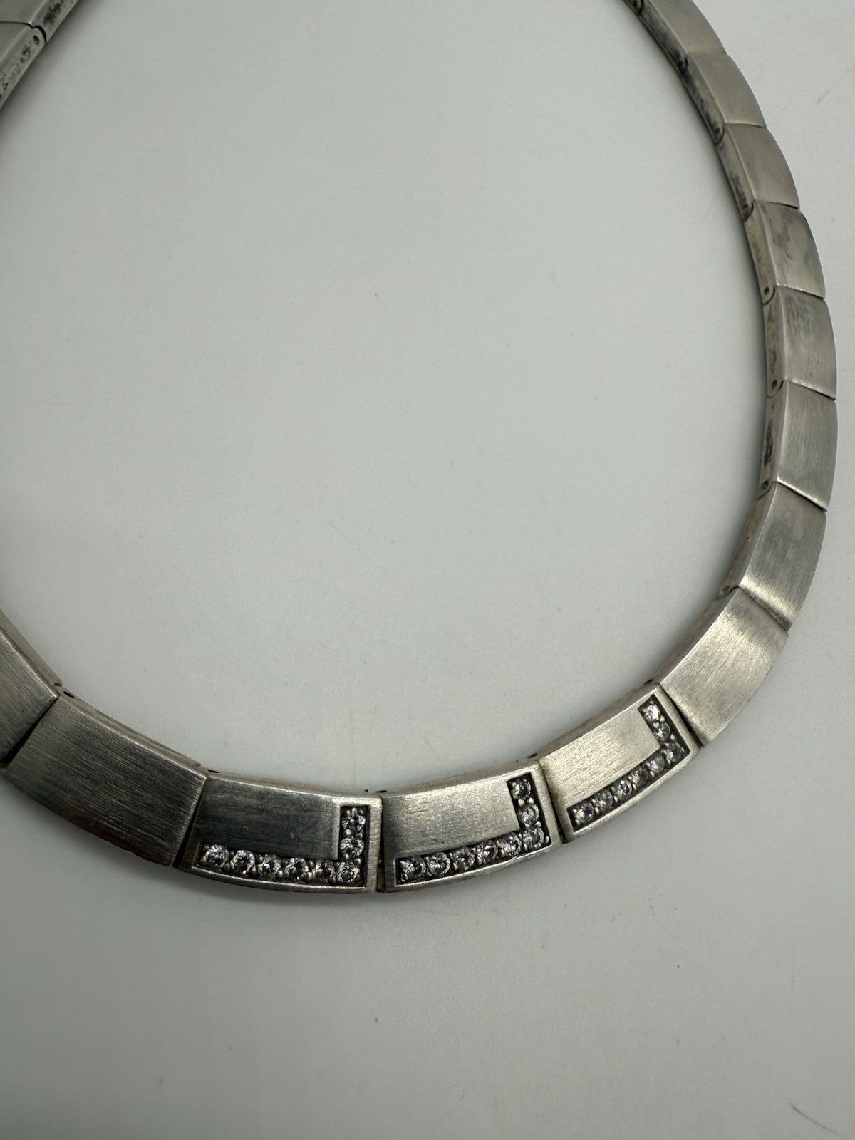 VINTAGE ESPRIT 925 STERLING SILBER HALSKETTE + ARMBAND MIT CUBIC ZIRKONIA