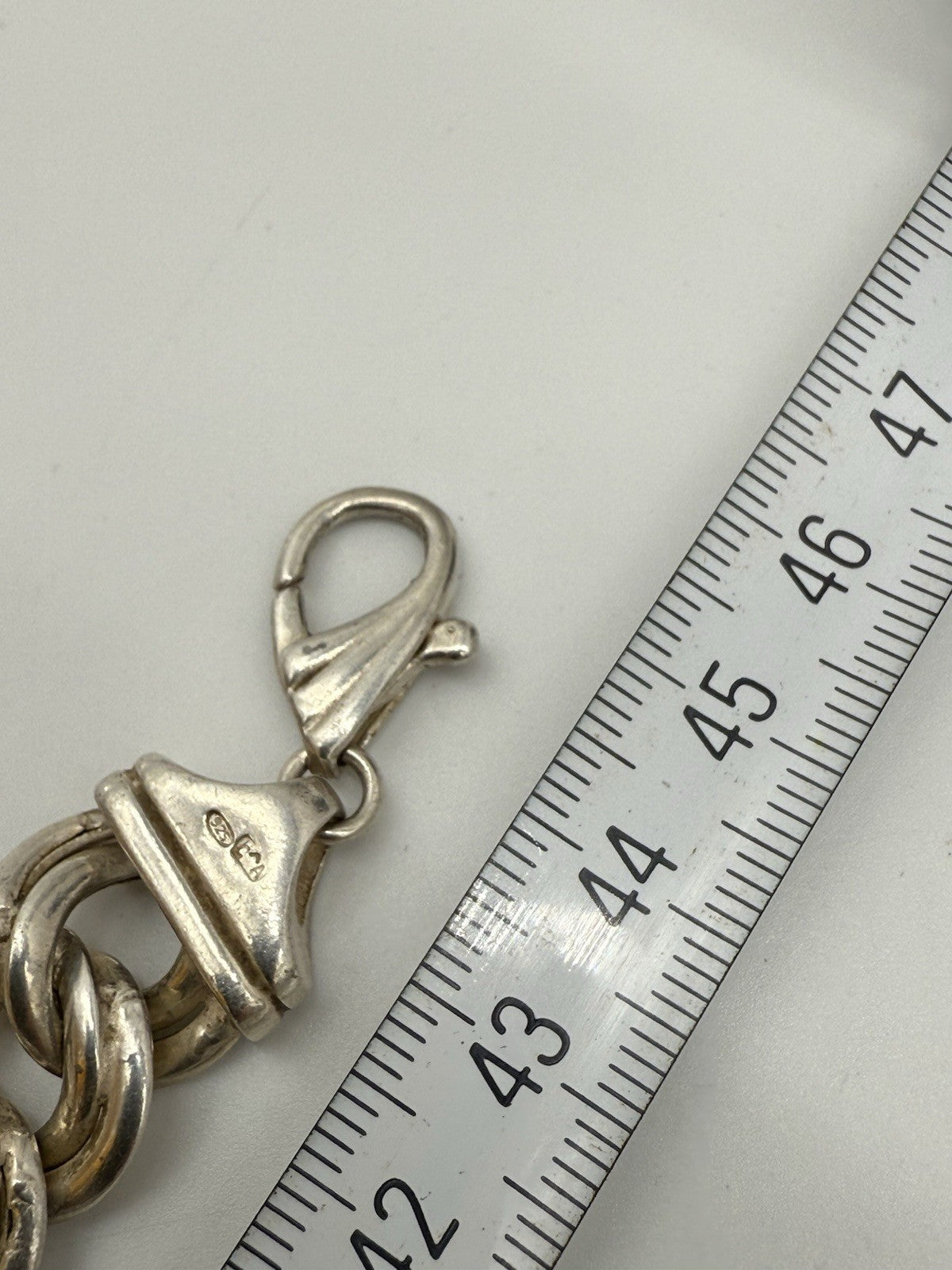 HERREN 925 STERLING SILBER DICKE UND SCHWERE KUBANISCHE GLIEDERKETTE