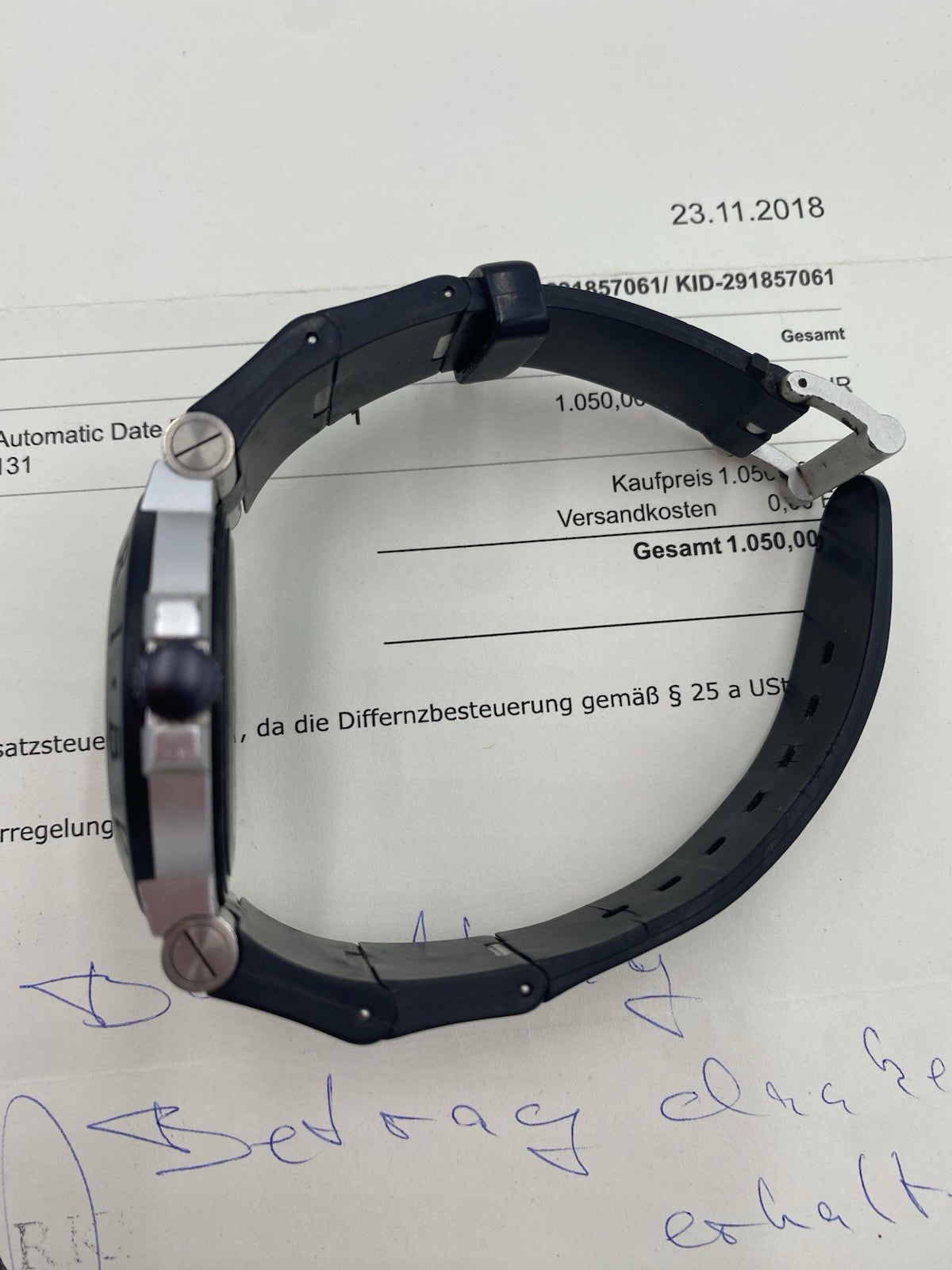 BVLGARI DIAGONO AUTOMATIK ARMBANDUHR AL44TA