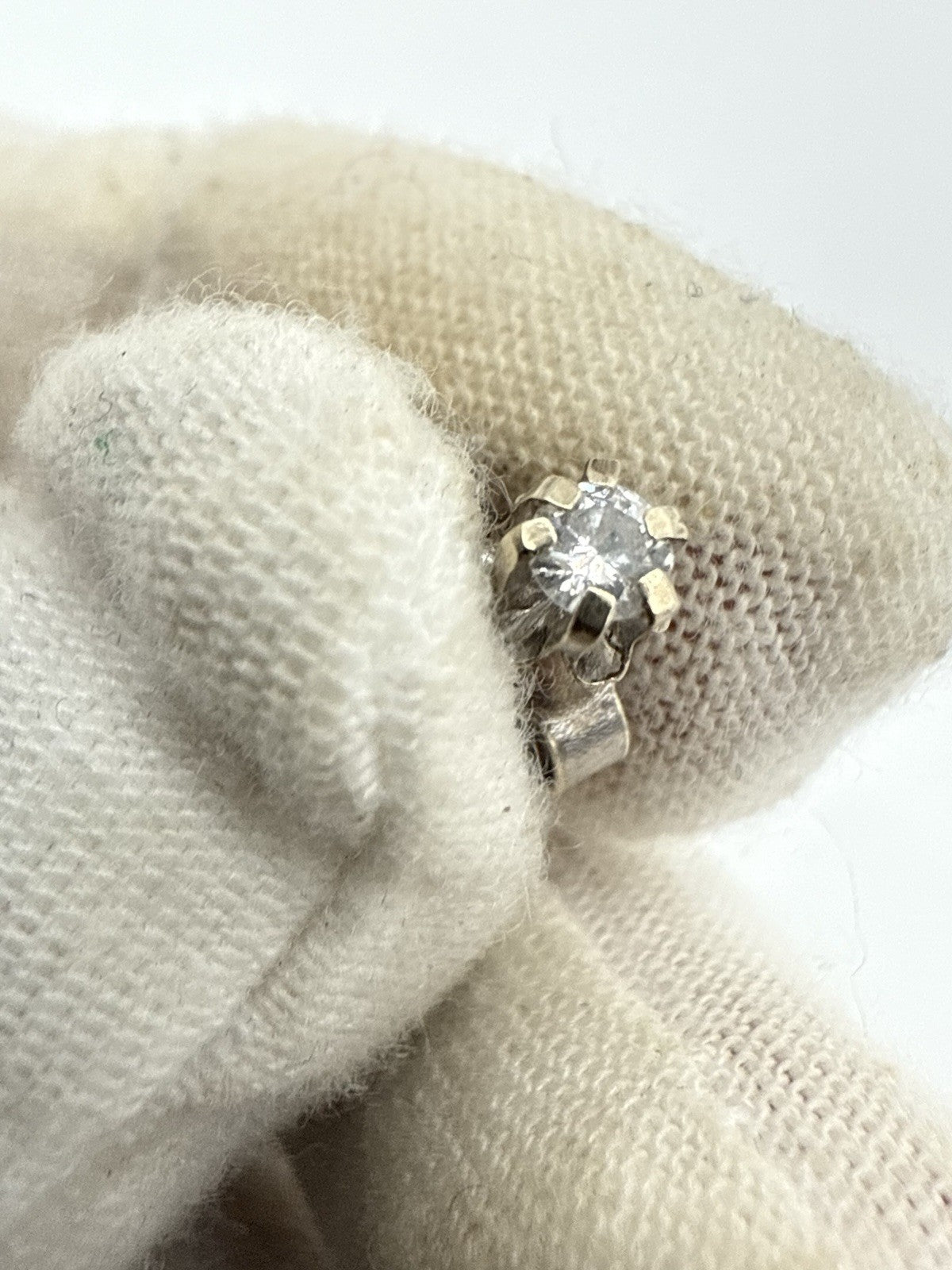 DIAMANT BRILLANT OHRSTECKER 333 WEIßGOLD