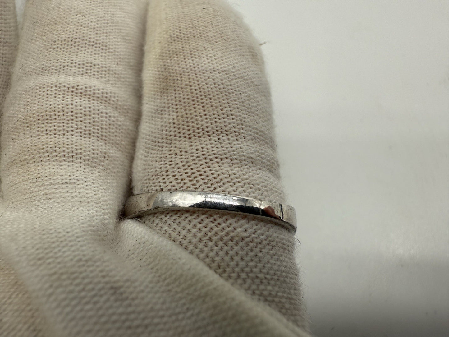VINTAGE 925 SILBER RING MIT NATÜRLICHM ROSENQUARZ EDELSTEIN GR.54