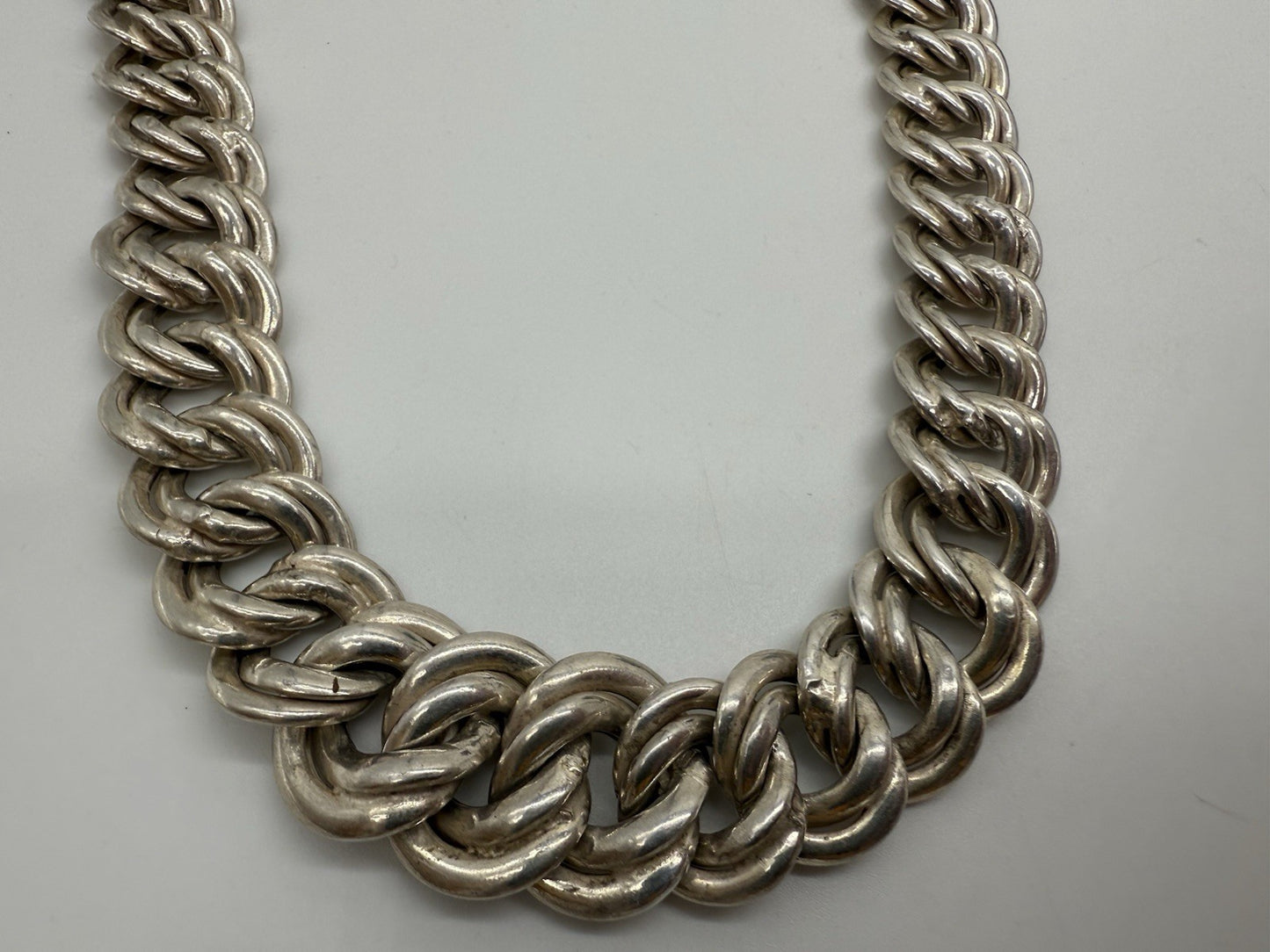 HERREN 925 STERLING SILBER DICKE UND SCHWERE KUBANISCHE GLIEDERKETTE