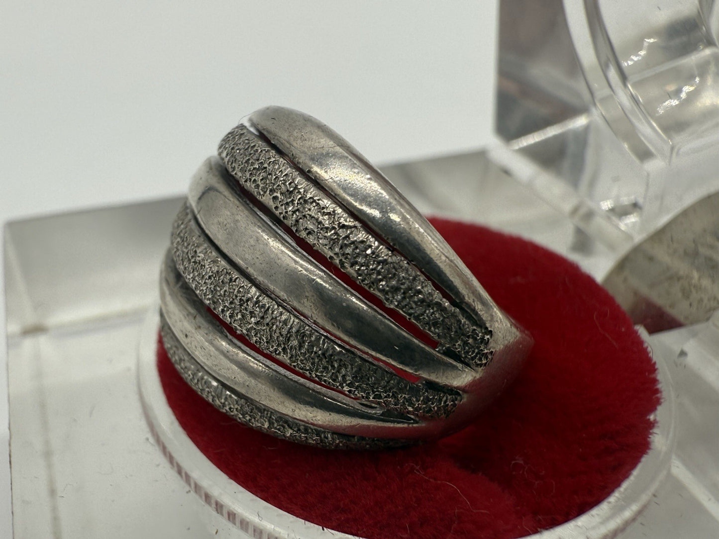 VINTAGE 925 STERLING SILBER COCKTAIL RING GR.52