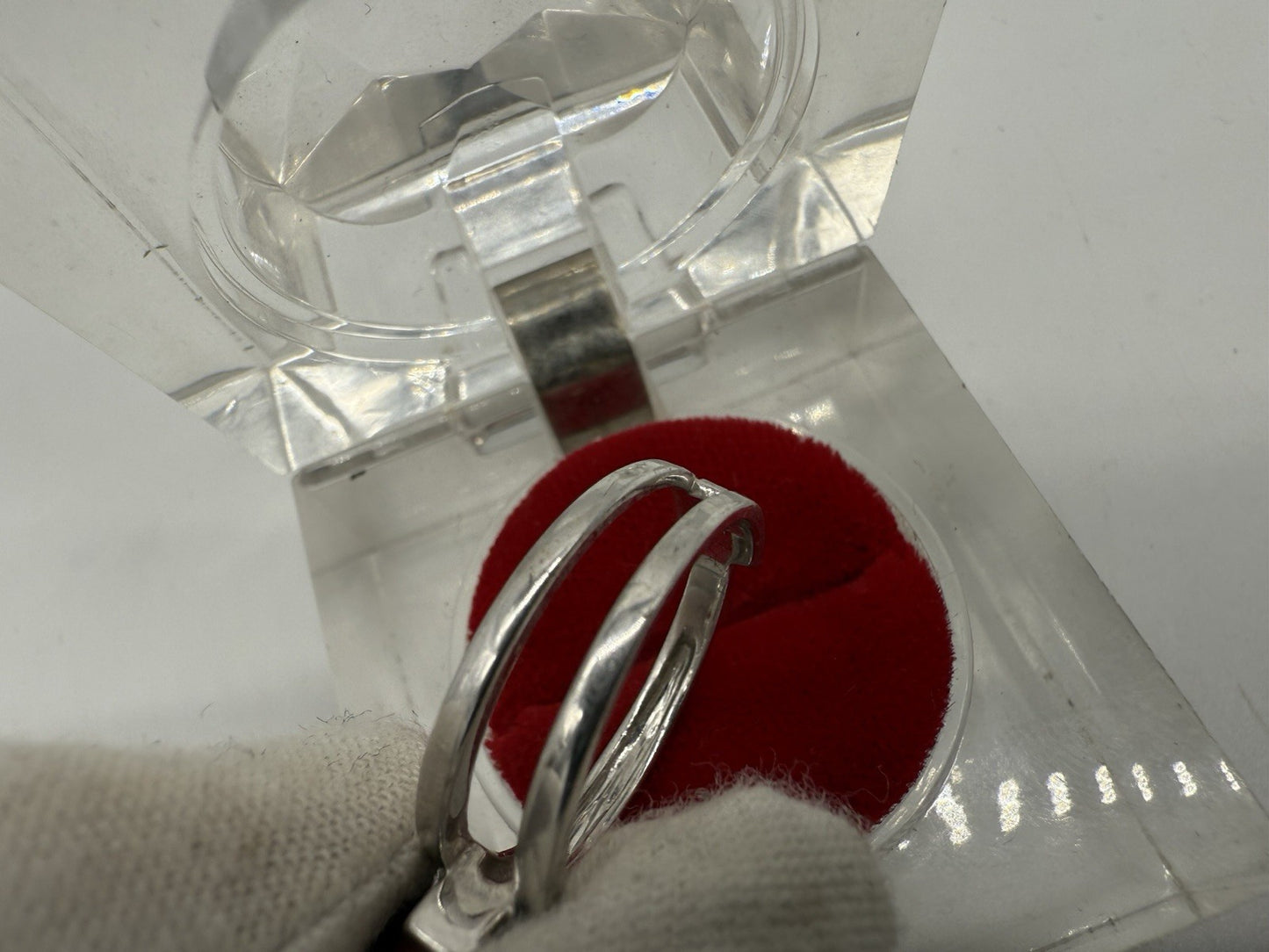 VINTAGE KIRSCH PERLENRING, 925 SILBER HONOURA PERLE, JUNI GEBURTSSTEIN GR60