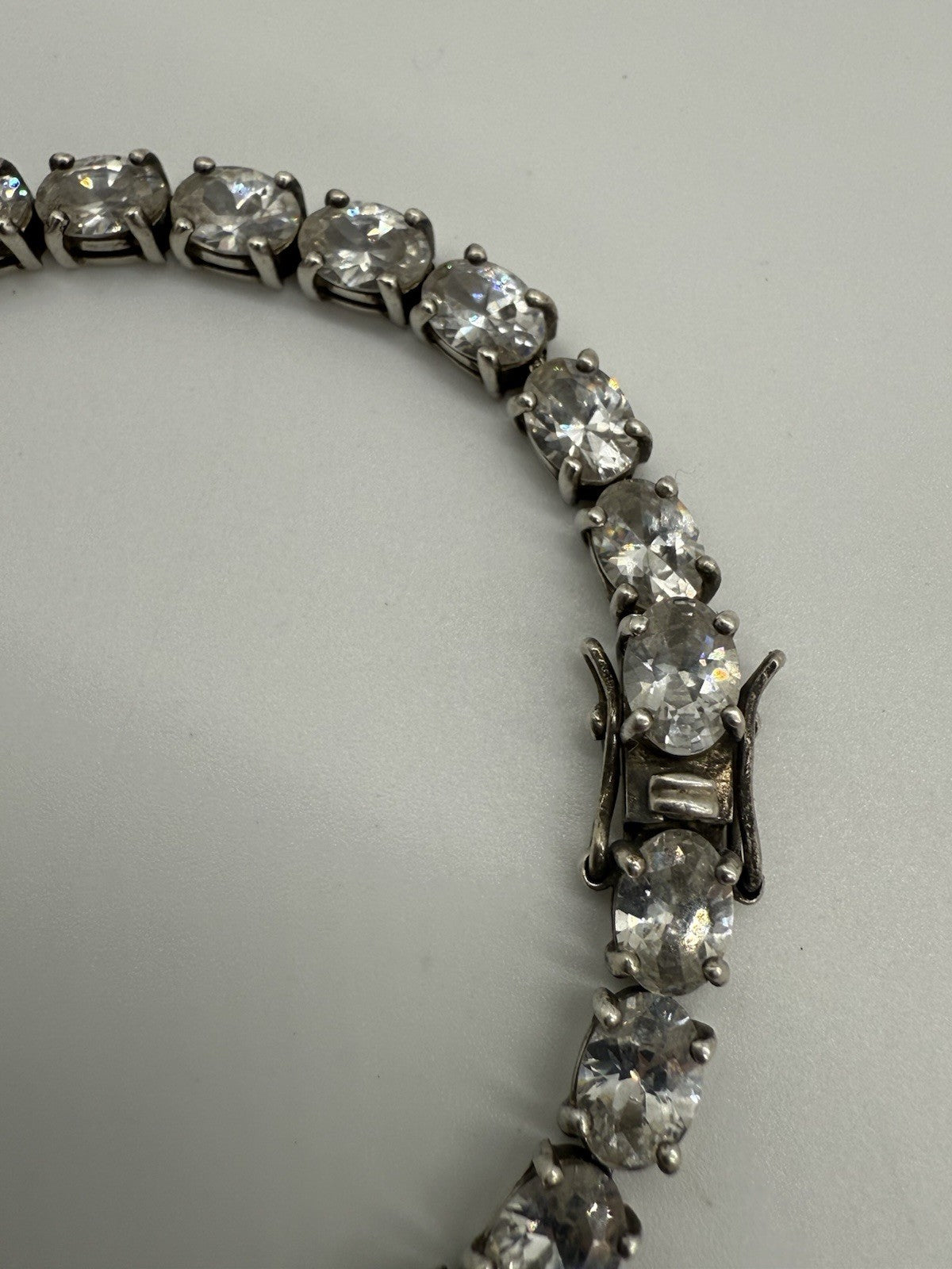 VINTAGE TENNIS ARMBAND 925 CZ STERLING SILBER ARMBAND MIT ZIRKONIA 20cm