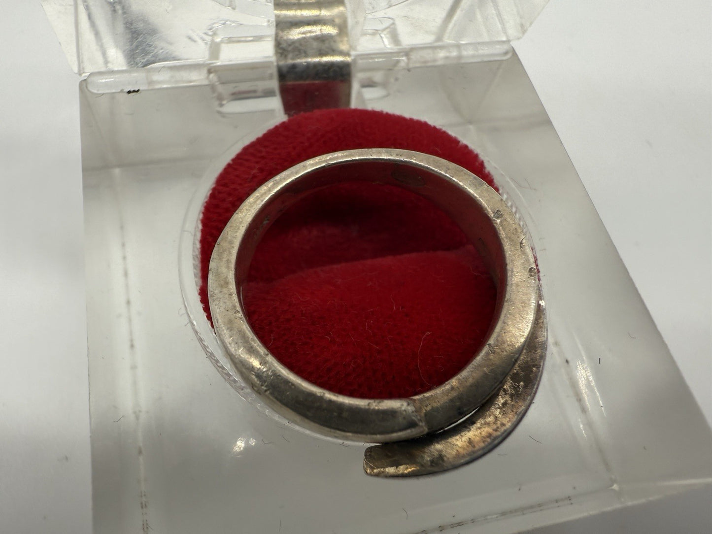 FOSSIL RING 925 SILBER SPIRALFÖRMIG ZIRKONIA GR.60