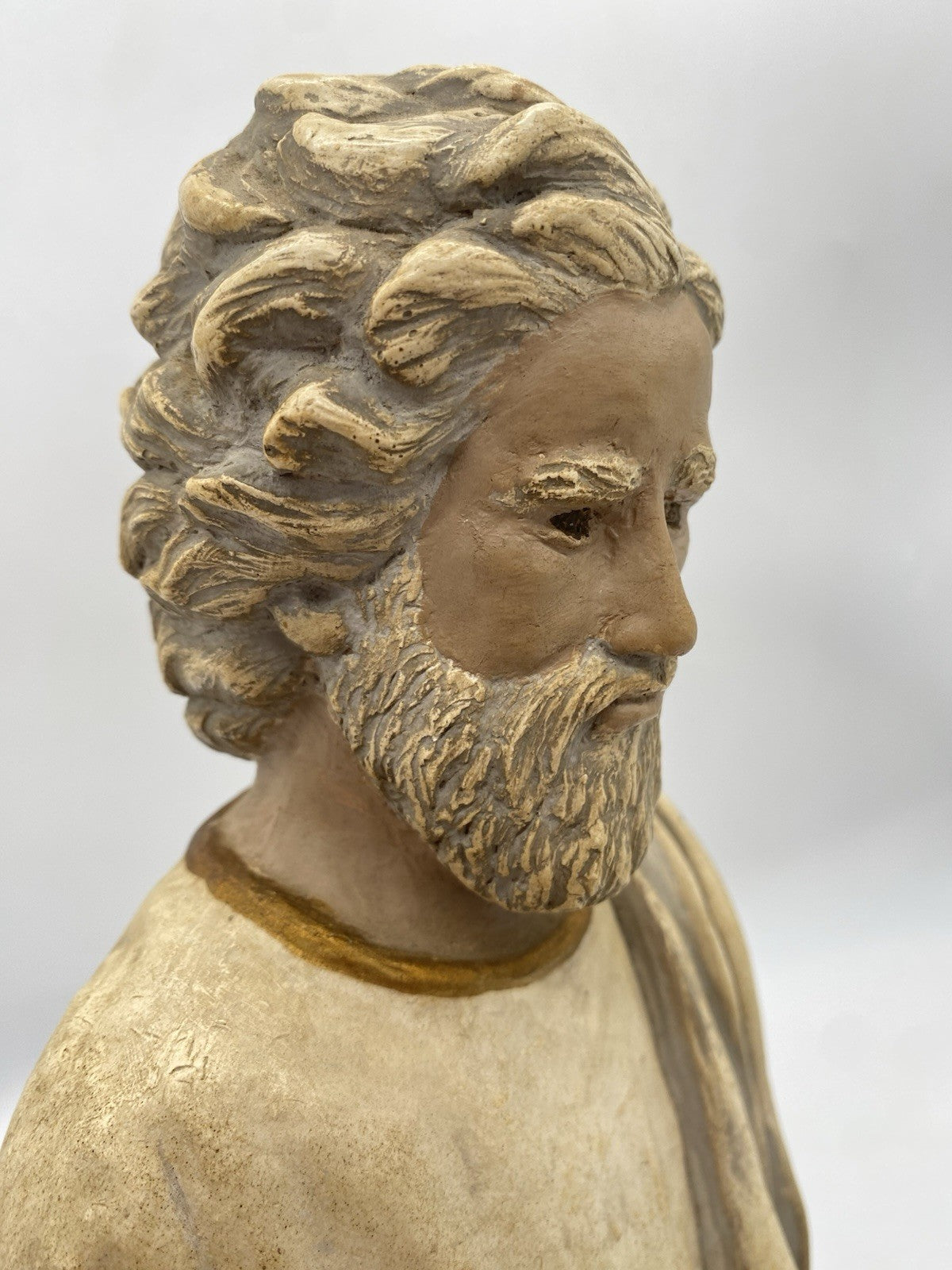 HEILIGER PETRUS MIT SCHLÜSSEL HEILIGENFIGUR GIPS 45cm