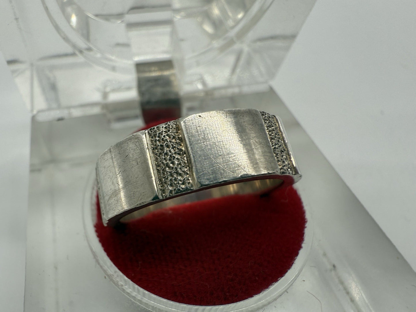 VINTAGE 925 STERLING SILBER RING STACKER SPACER BAND RING GR.61