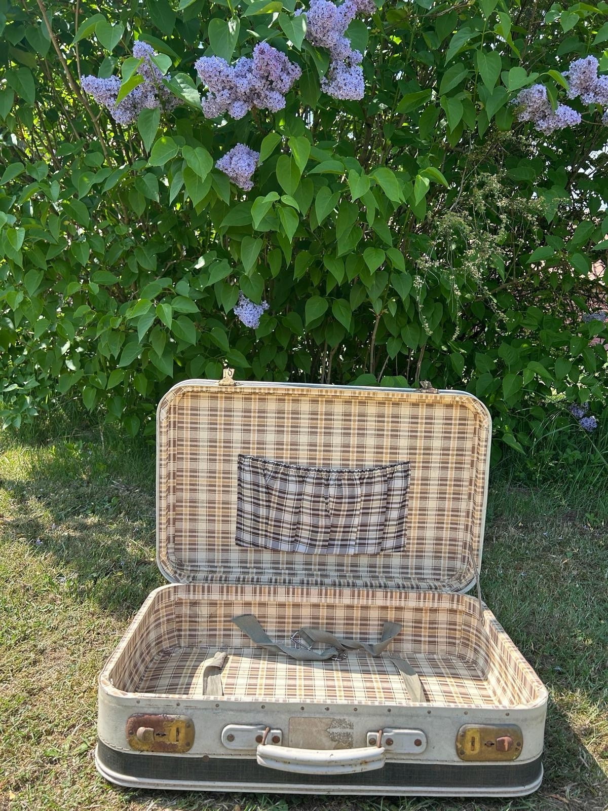 VINTAGE REISEKOFFER 50er JAHRE HARDCASE TASCHE OLDTIMER
