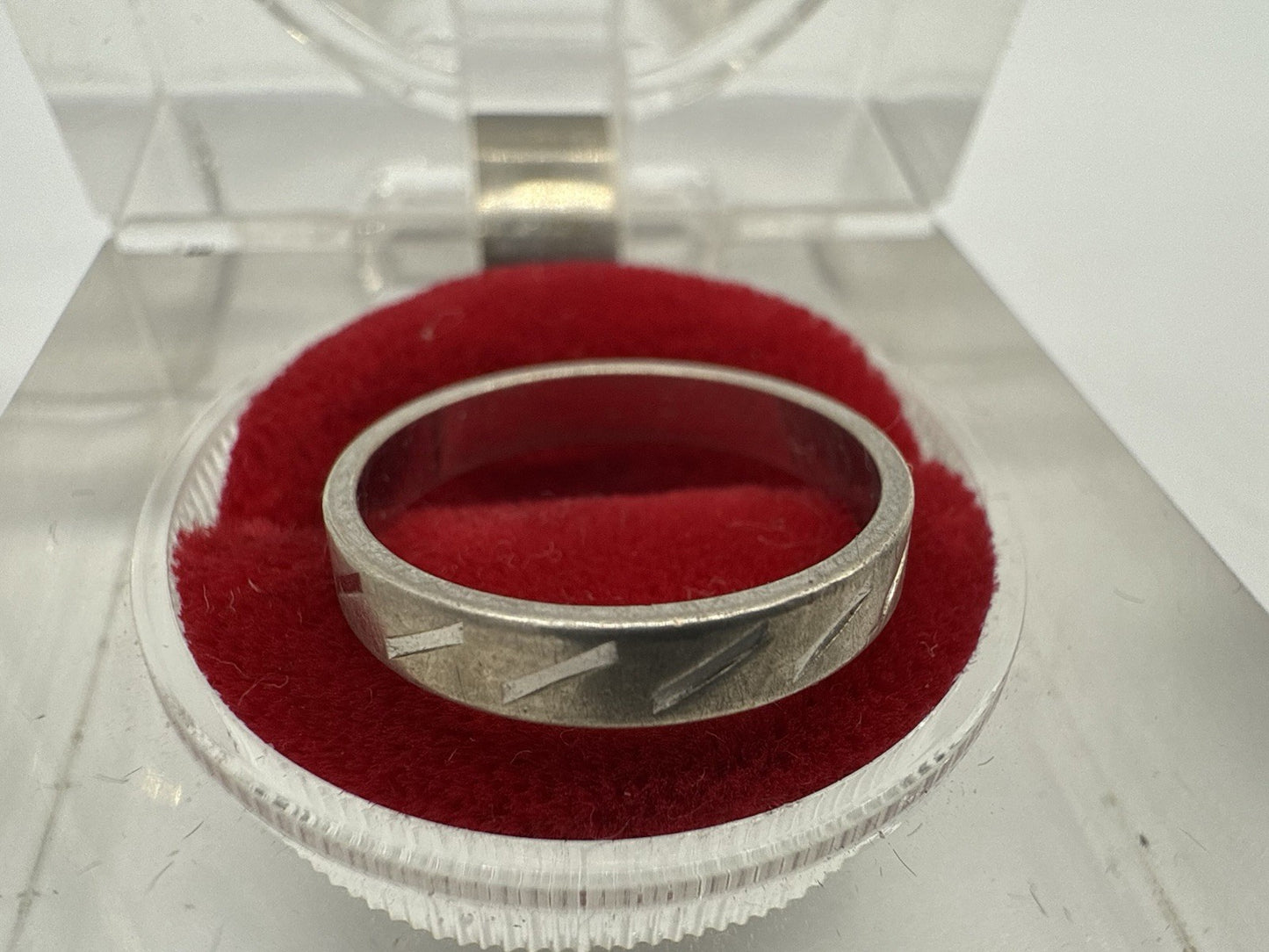 VINTAGE 925 STERLING SILBER BAND RING GR.50