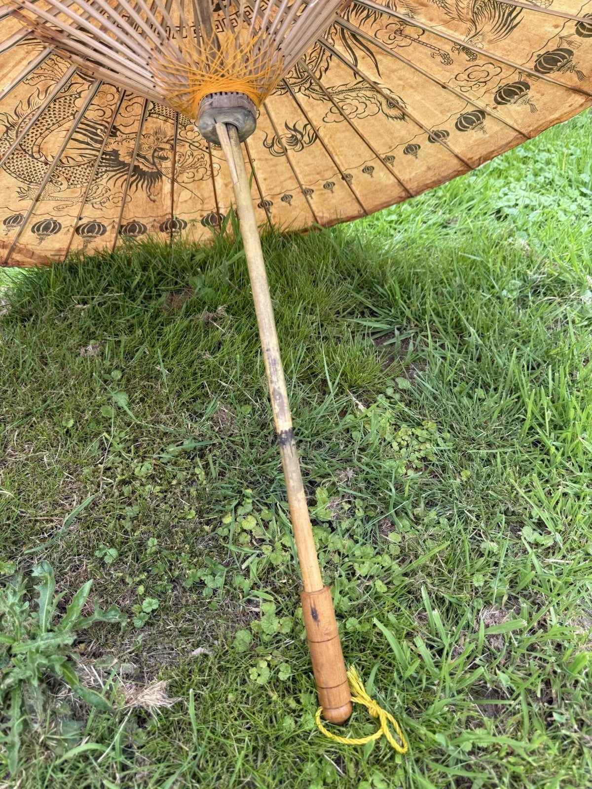 VINTAGE AUTHENTISCHER JAPANISCHER REGENSCHIRM ASIATIKA