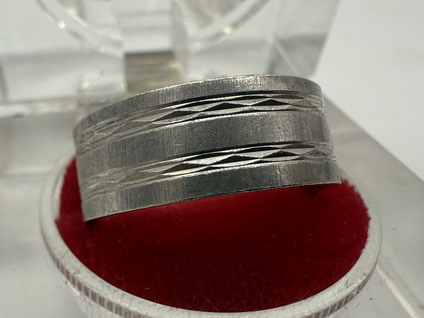 VINTAGE 925 STERLING SILBER BANDRING GR.60