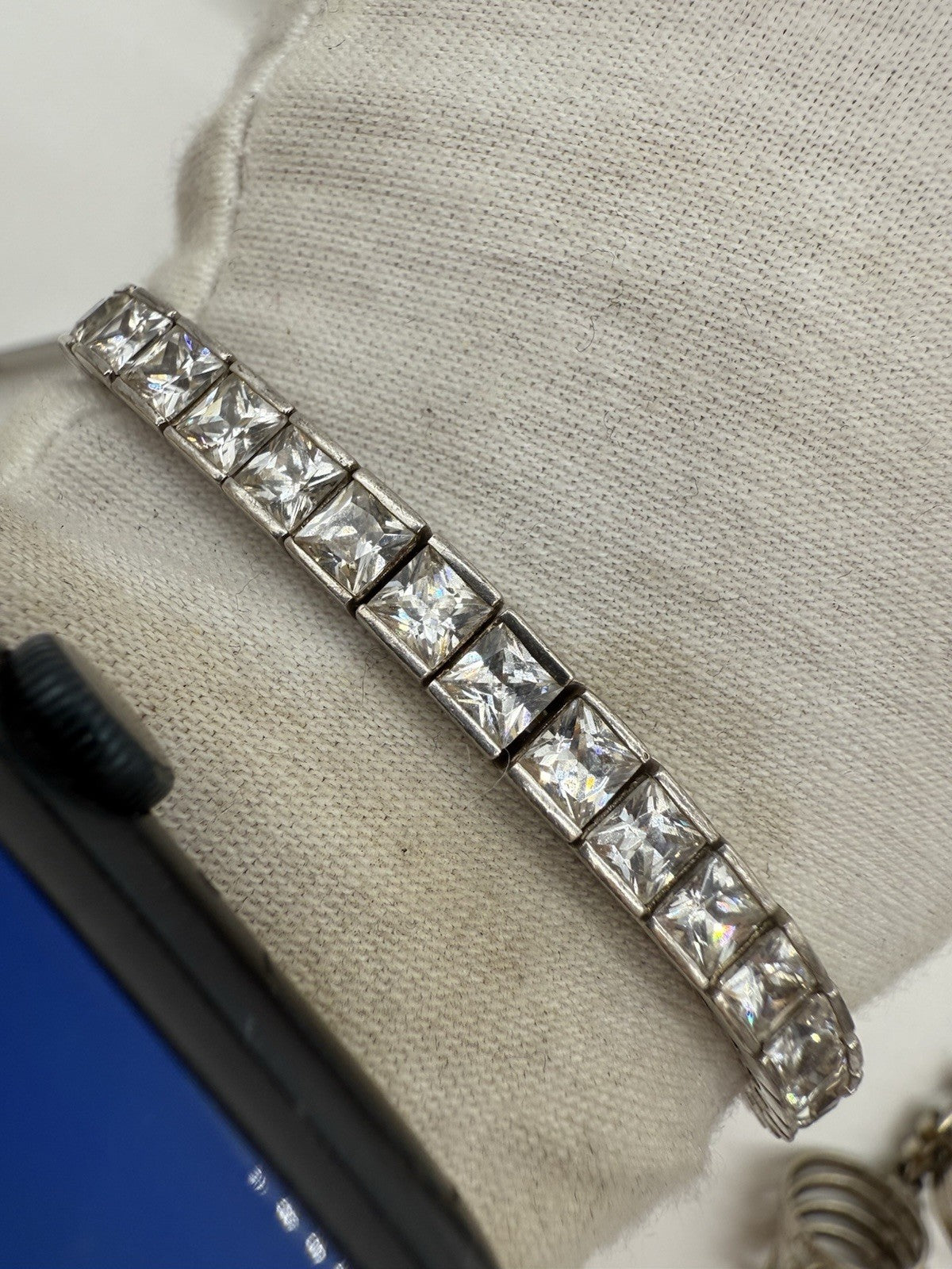 HOCHWERTIGES ZIRKONIA TENNIS ARMBAND 925er STERLING SILBER MIT ETUI