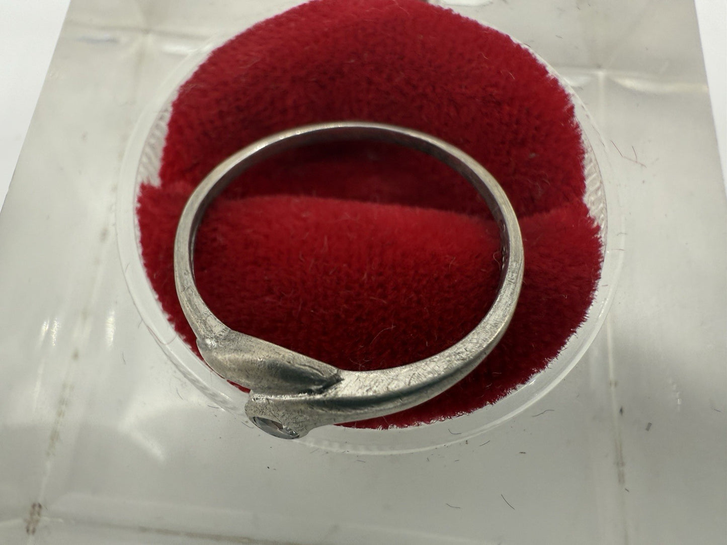 VINTAGE 925 STERLING SILBER RING MIT ZIRKONIA GR.56
