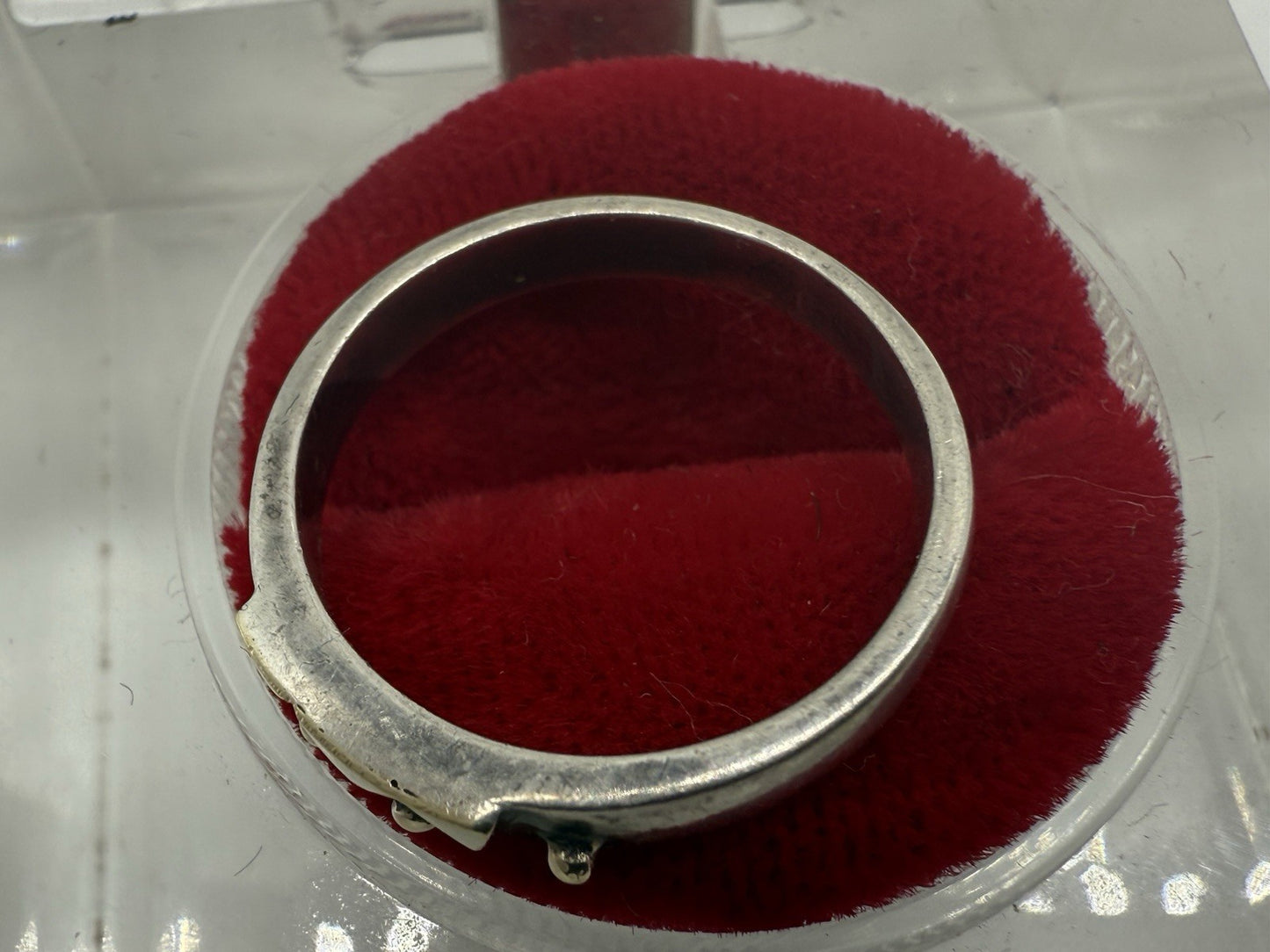 VINTAGE 925 STERLING SILBER RING SPIKE RING ETHNO SCHMUCK BAND RING GR.56