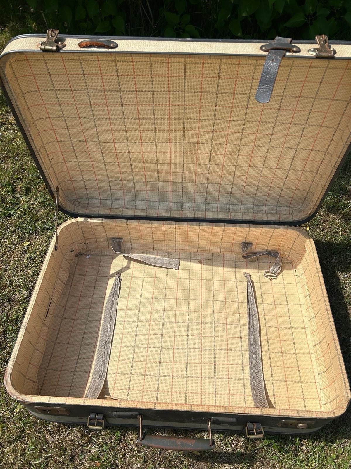 VINTAGE REISEKOFFER 50er JAHRE HARDCASE TASCHE OLDTIMER