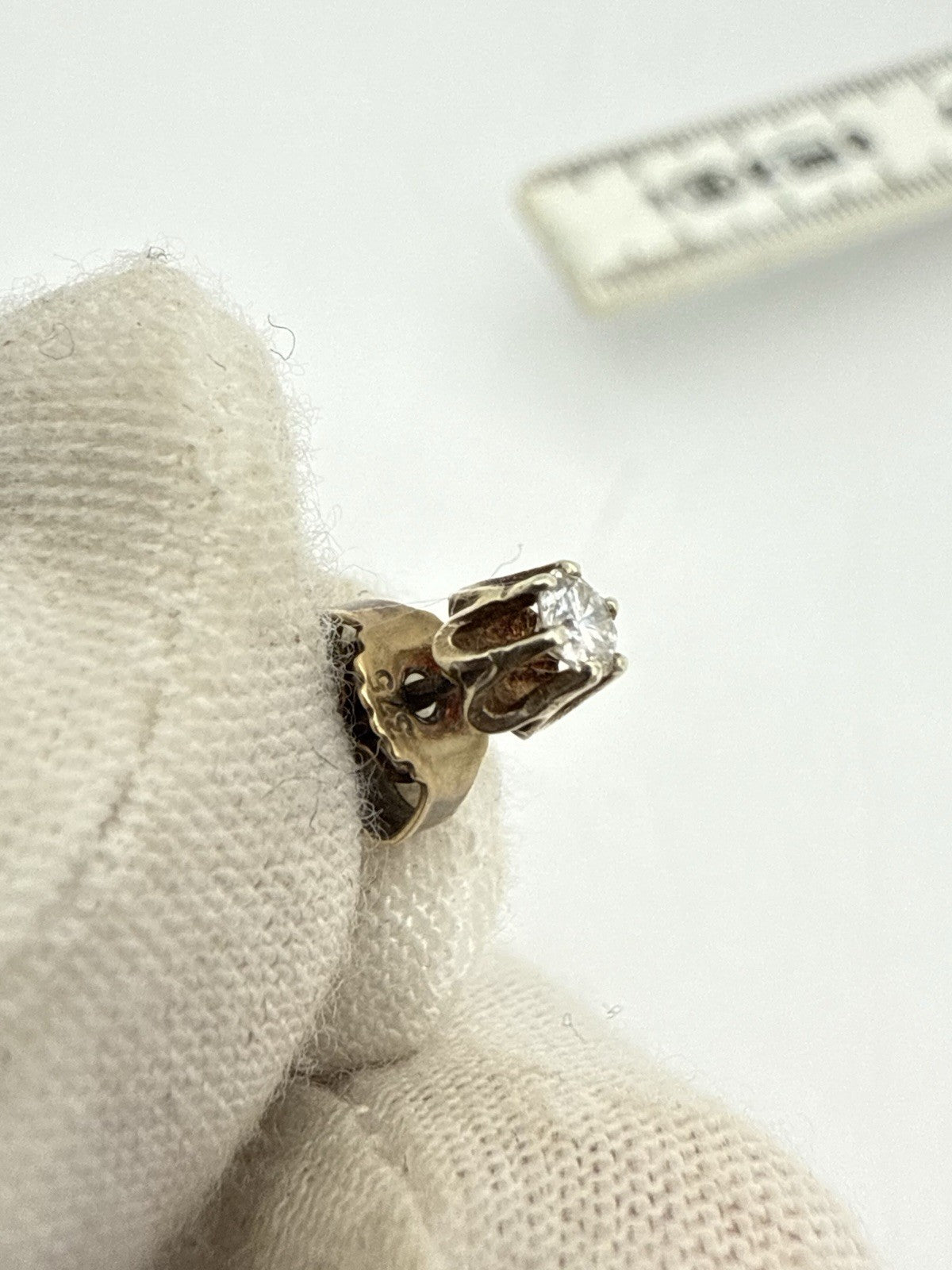 DIAMANT BRILLANT OHRSTECKER 375 GELBGOLD