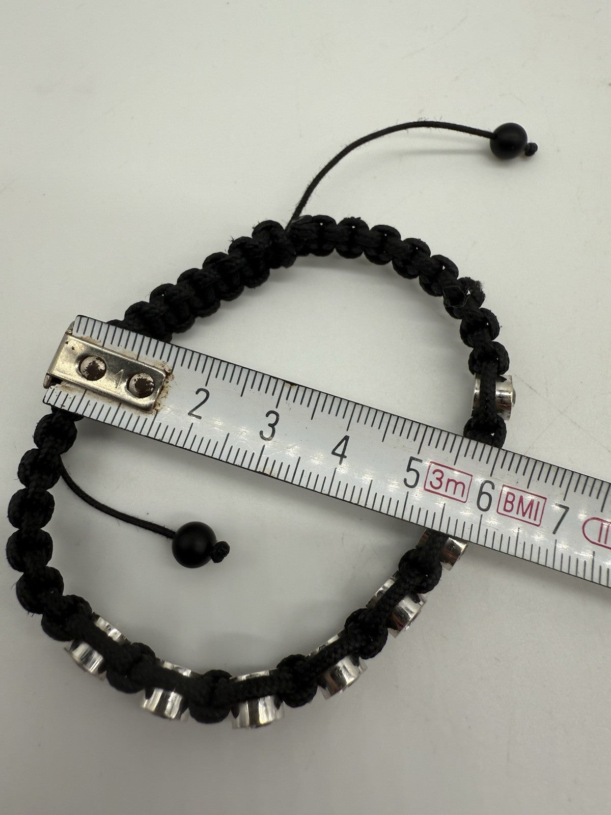 LUXUS MAKRAMÉ ARMBAND MIT 8 BRILLANTEN à 0.25ct - VVS1 / D - 2.00ct !