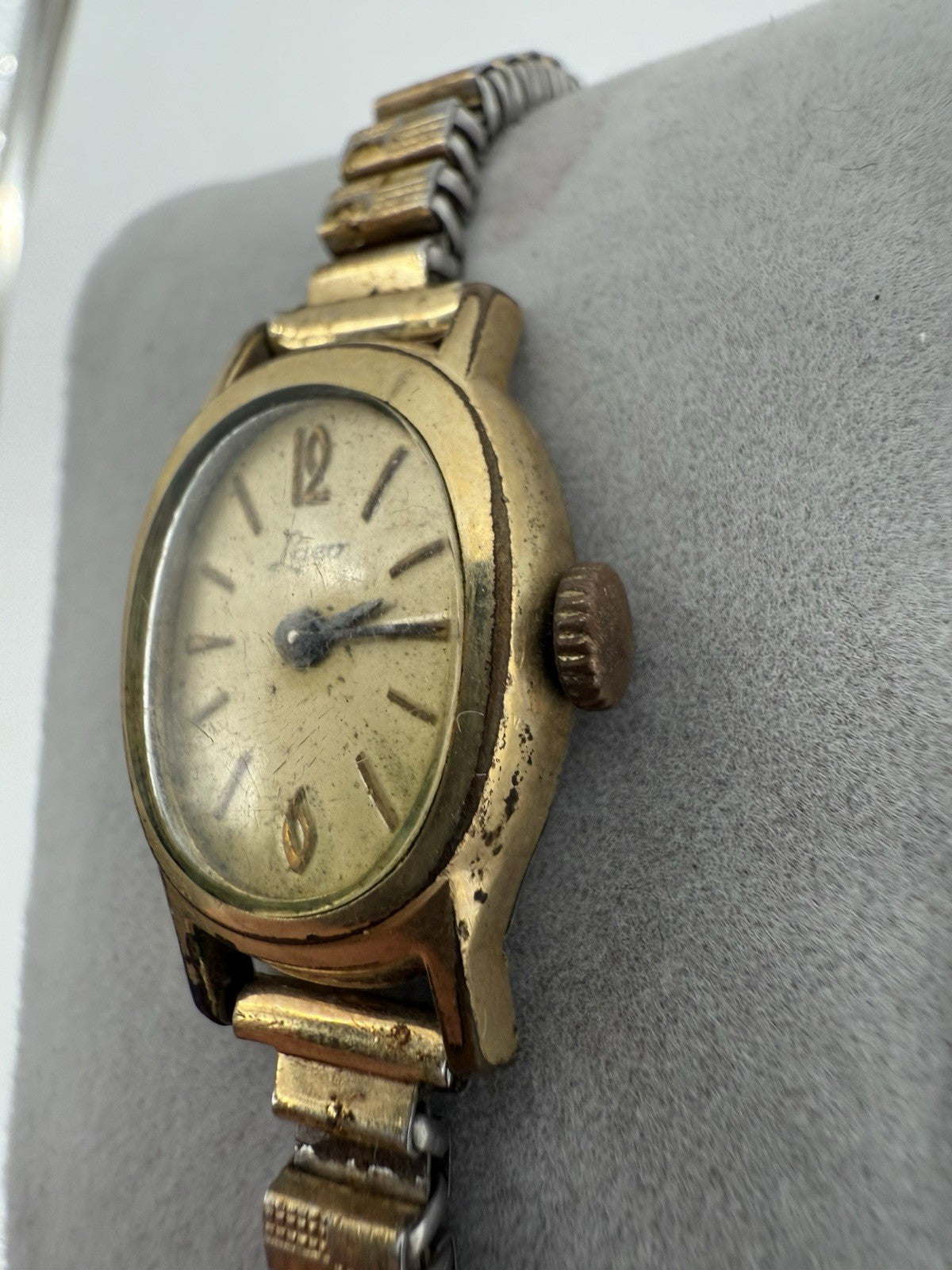 VINTAGE LANCO DAMEN ARMBANDUHR ART DECO GOLD DOUBLE