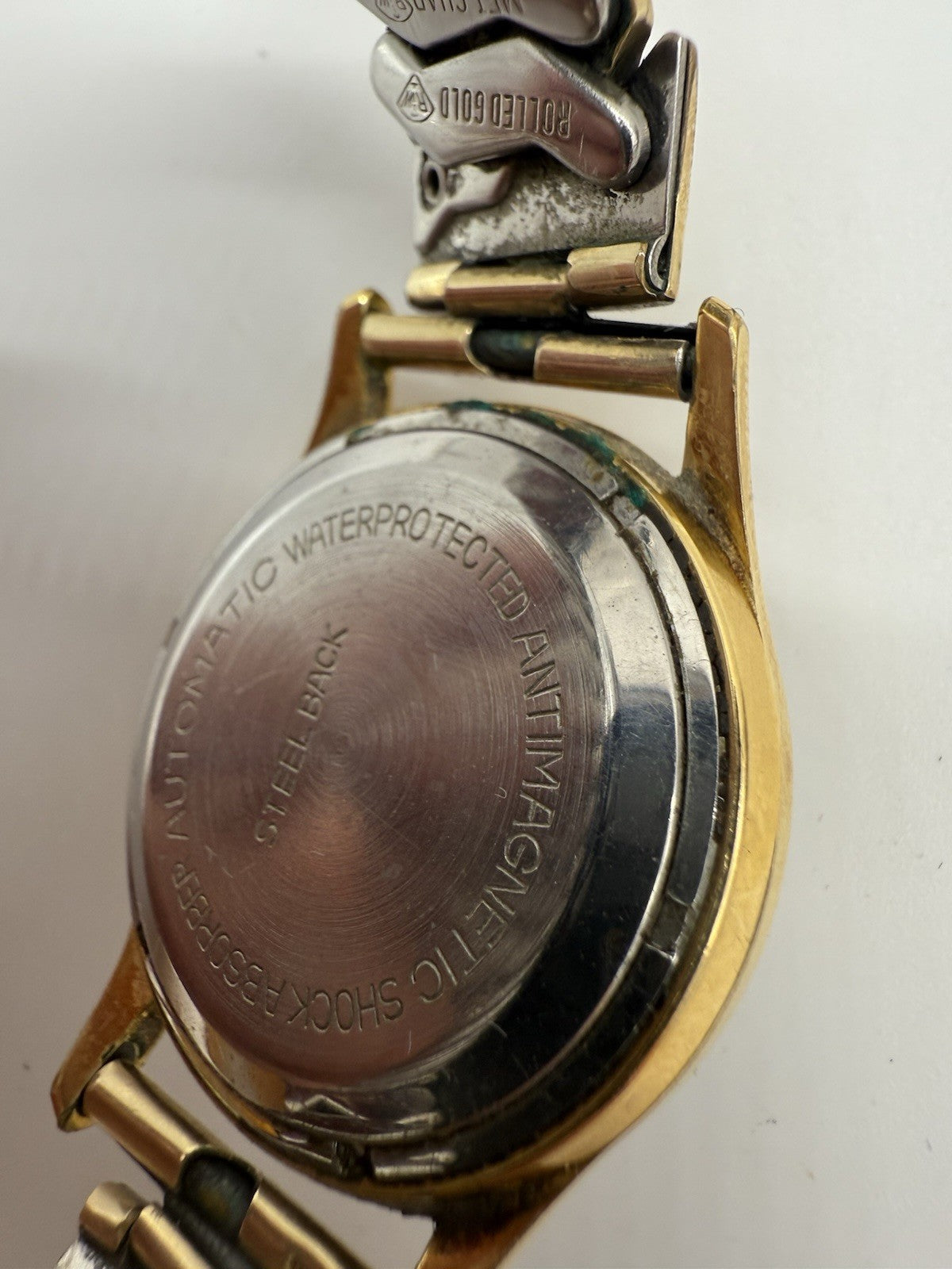 VINTAGE HERREN ARMBANDUHR BIFORA UHR AUTOMATIC 26 RUBIS MIT FLEX BAND