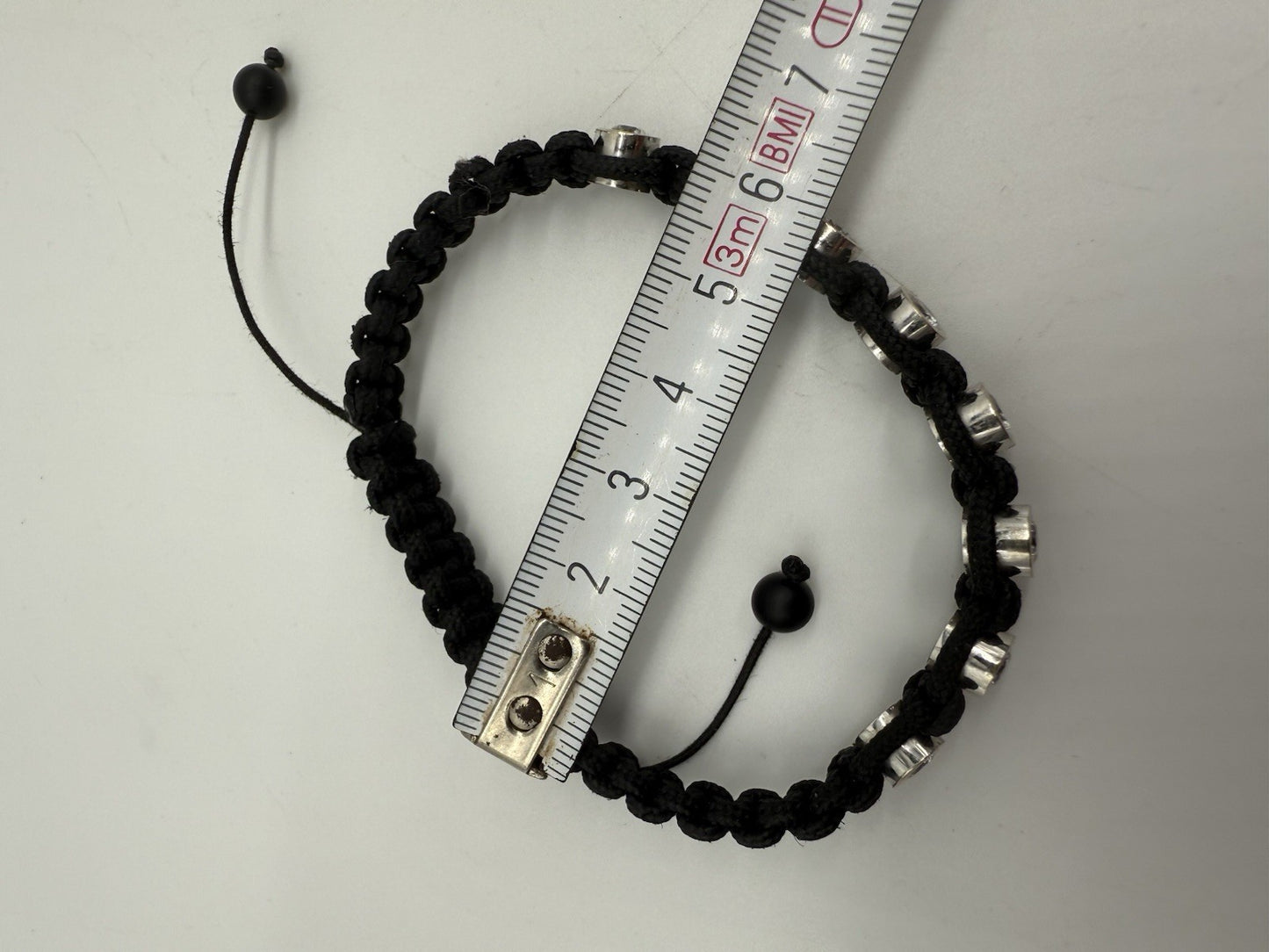 LUXUS MAKRAMÉ ARMBAND MIT 8 BRILLANTEN à 0.25ct - VVS1 / D - 2.00ct !