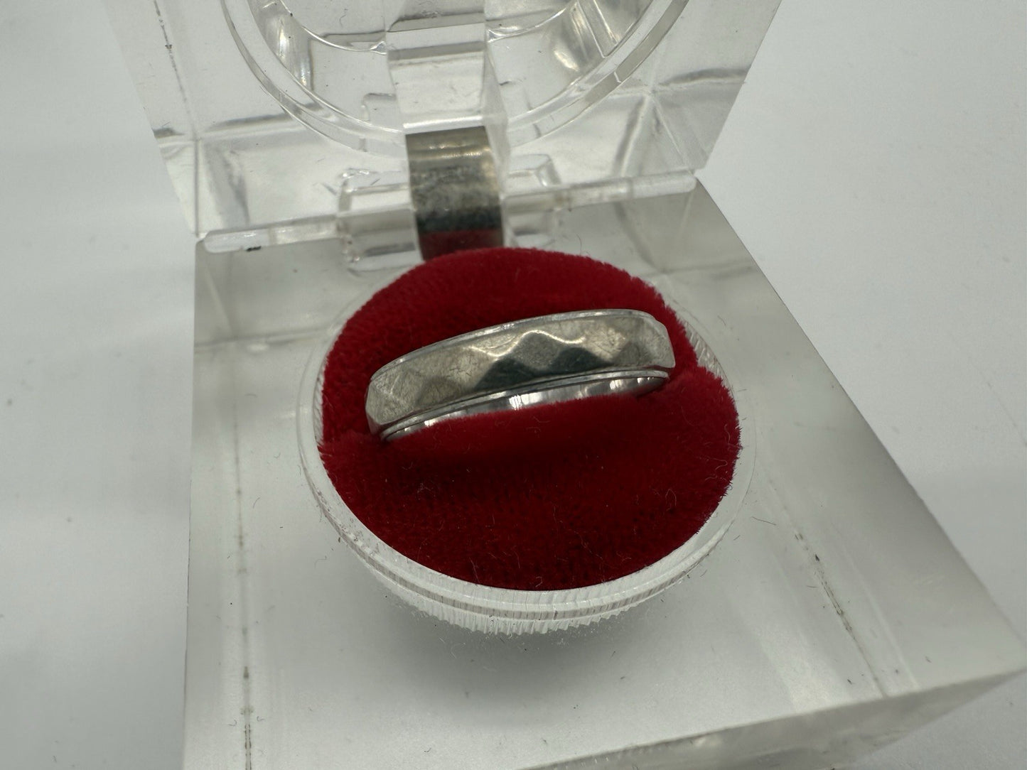 VINTAGE 925 STERLING SILBER RING TCHIBO GRHÄMMERT GR.53