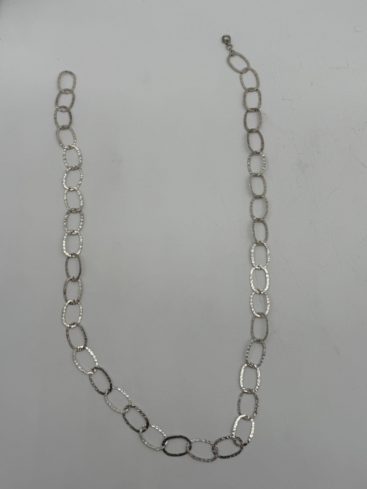 HAMMERSCHLAG HALSKETTE COLLIER VINTAGE 925 STERLING SILBER