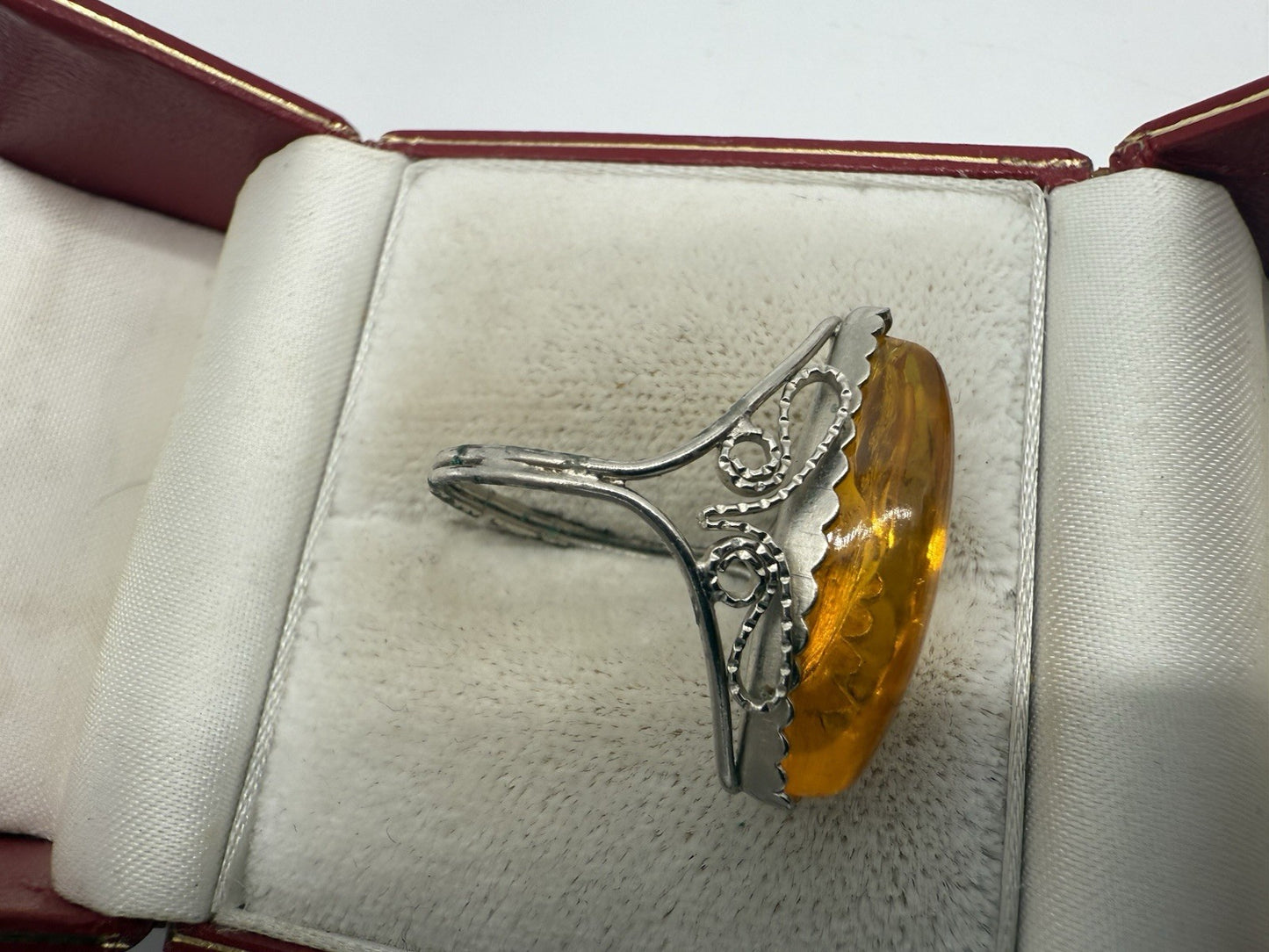 VINTAGE MODESCHMUCK RING ORIENTALISCHES DESIGN GR.57