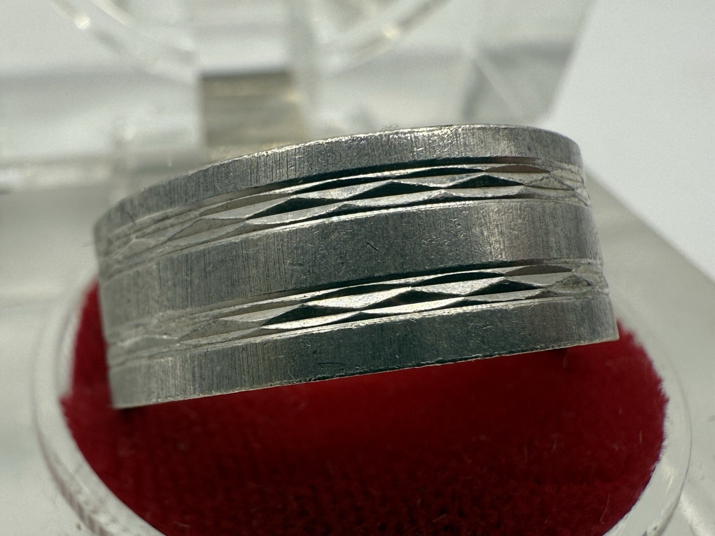VINTAGE 925 STERLING SILBER BANDRING GR.60