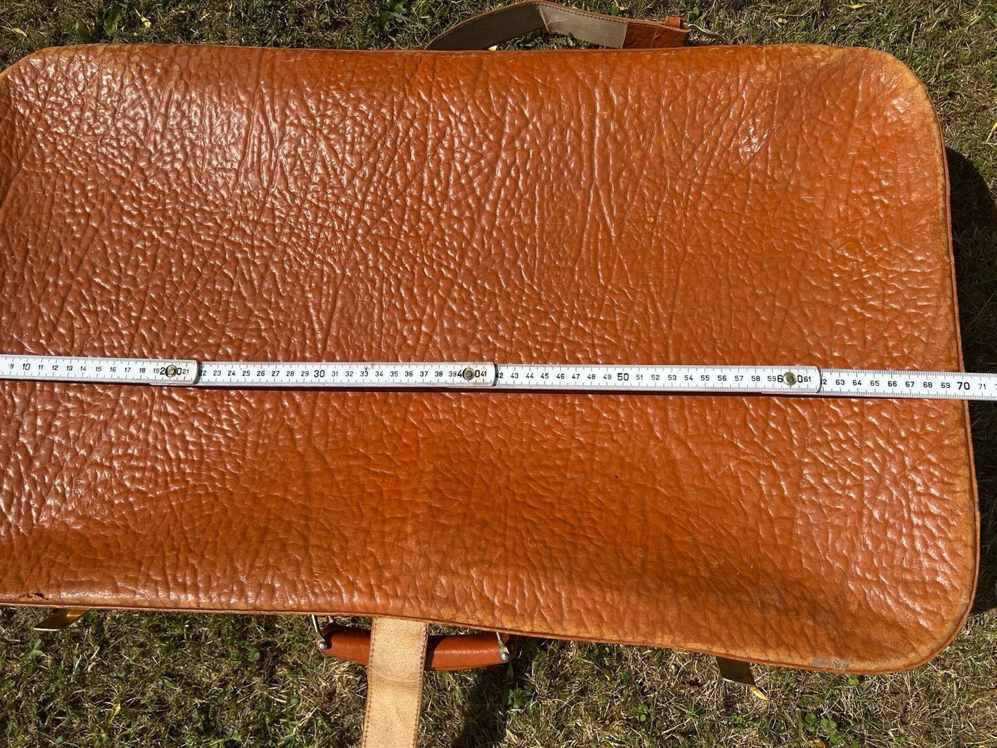 VINTAGE REISEKOFFER LEDERKOFFER BRAUN VINTAGE 60er JAHRE OLDTIMER TASCHE