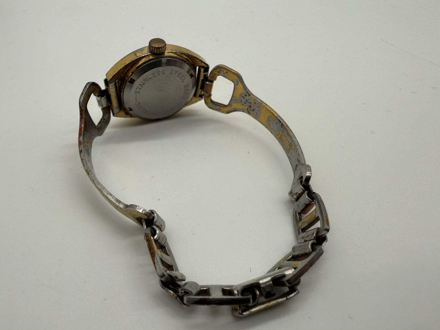 VINTAGE TUTIMA DAMEN ARMBANDUHR 17 RUBIS GOLD PLATED LÄUFT