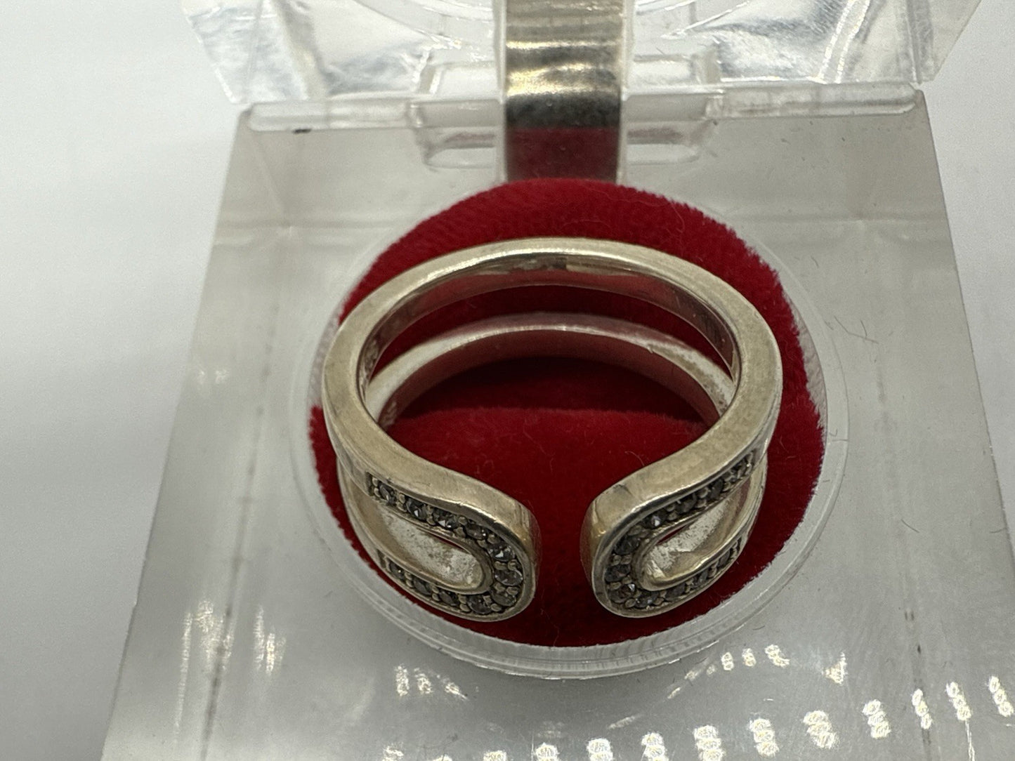 VINTAGE ESPRIT STERLING SILBER RING MIT ZIRKONIA GR.57