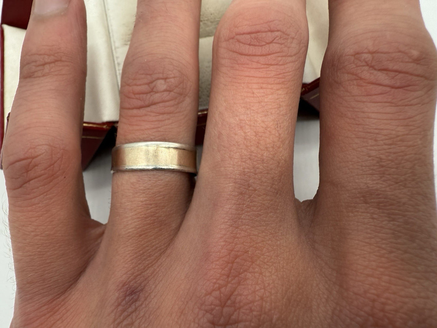 585er GOLD BANDRING BICOLOR 14K - 1,2g