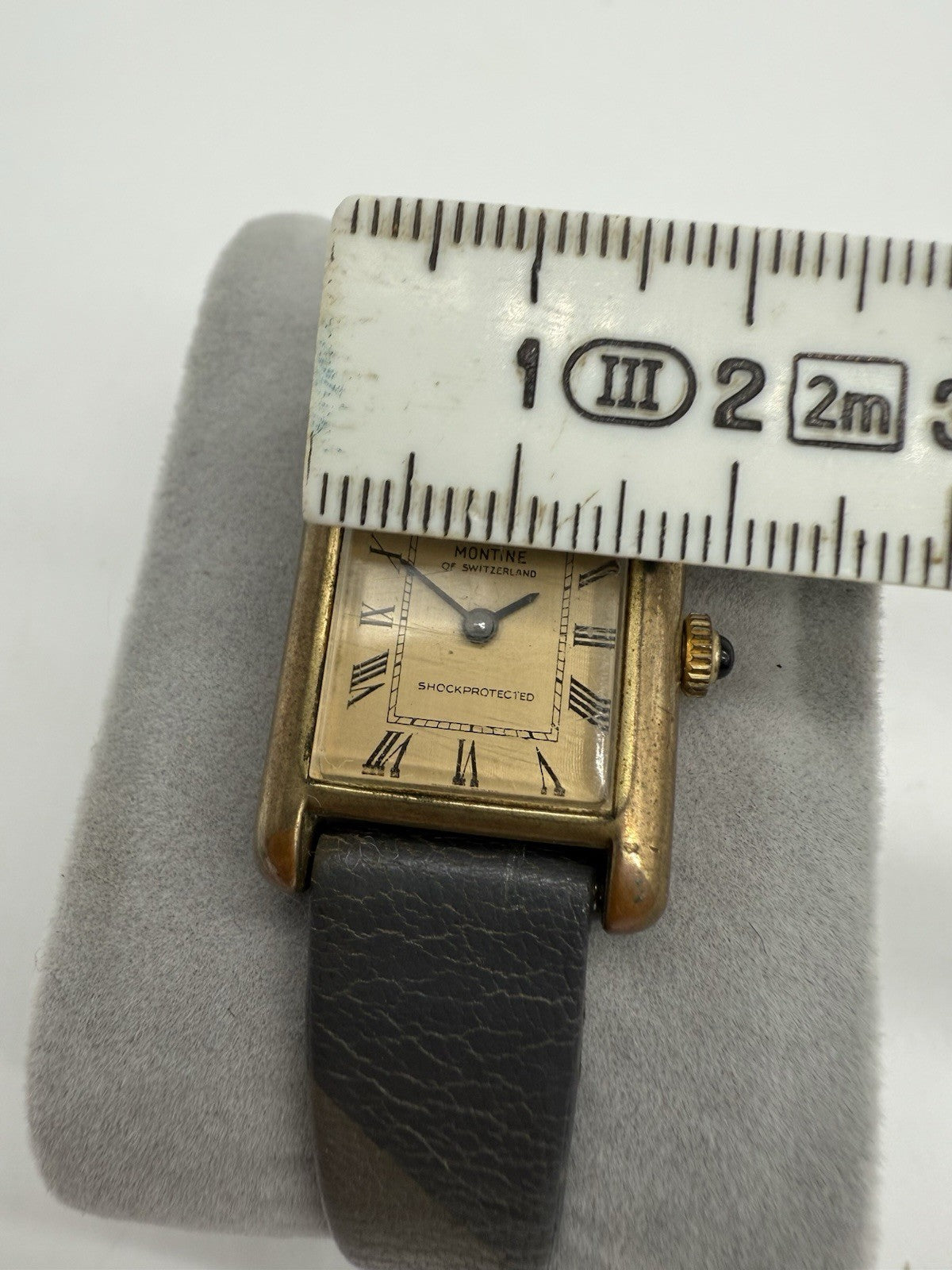 VINTAGE MONTINE OF SWITZERLAND ARMBANDUHR HANDAUFZUG