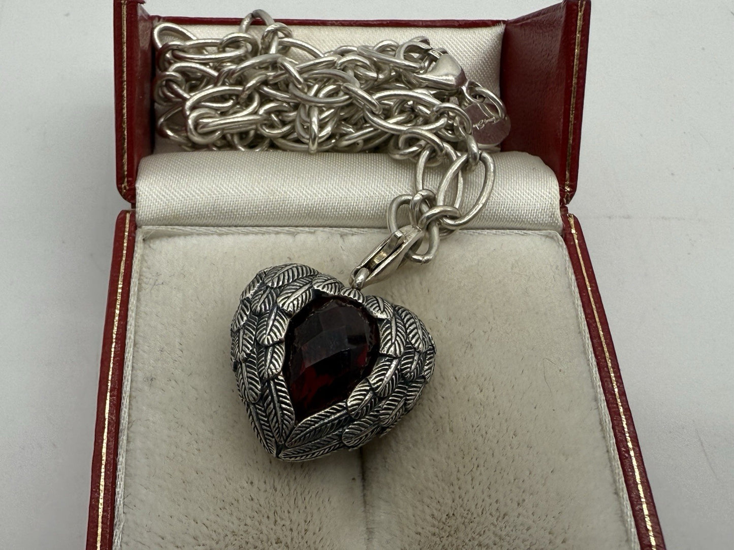 MASSIVE THOMAS SABO KETTE & RIESEN FLÜGEL HERZ ANHÄNGER RARITÄT 925 SILBER