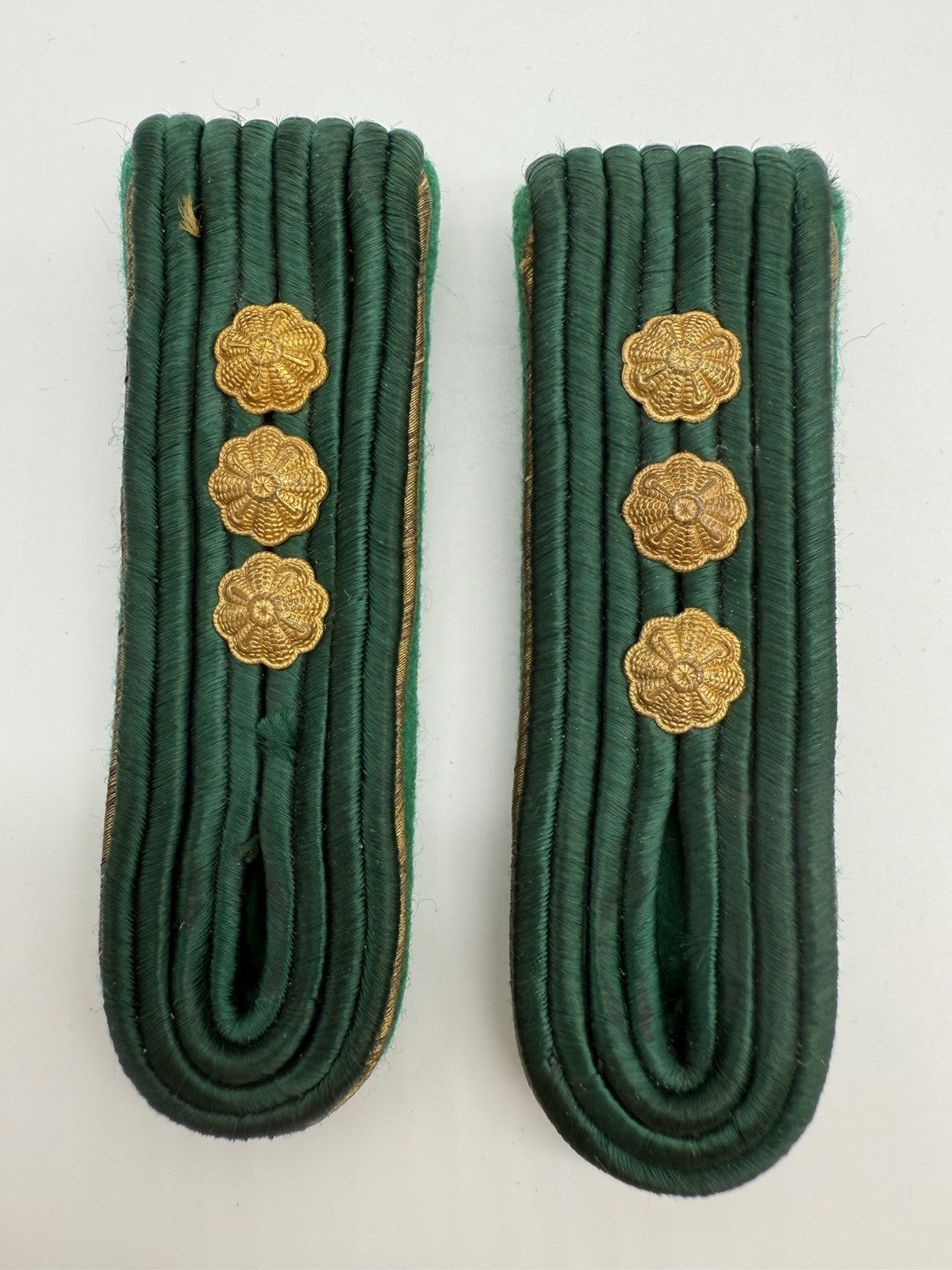 FRÜHE SCHULTERKLAPPEN DER REICHSBAHN GRÜN GOLD