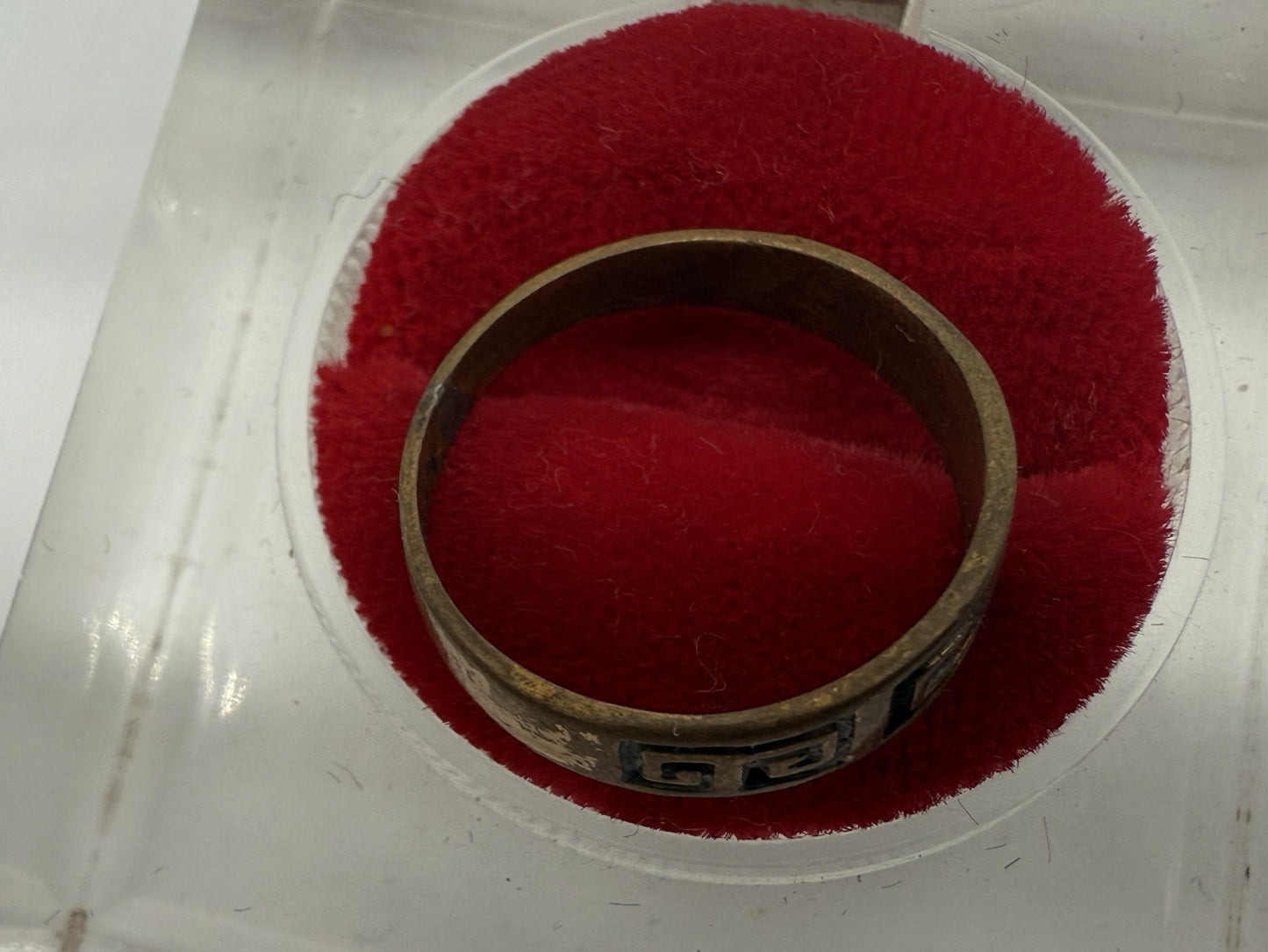 ANTIKER RING MIT GRIECHISCHEM MUSTER GR.53