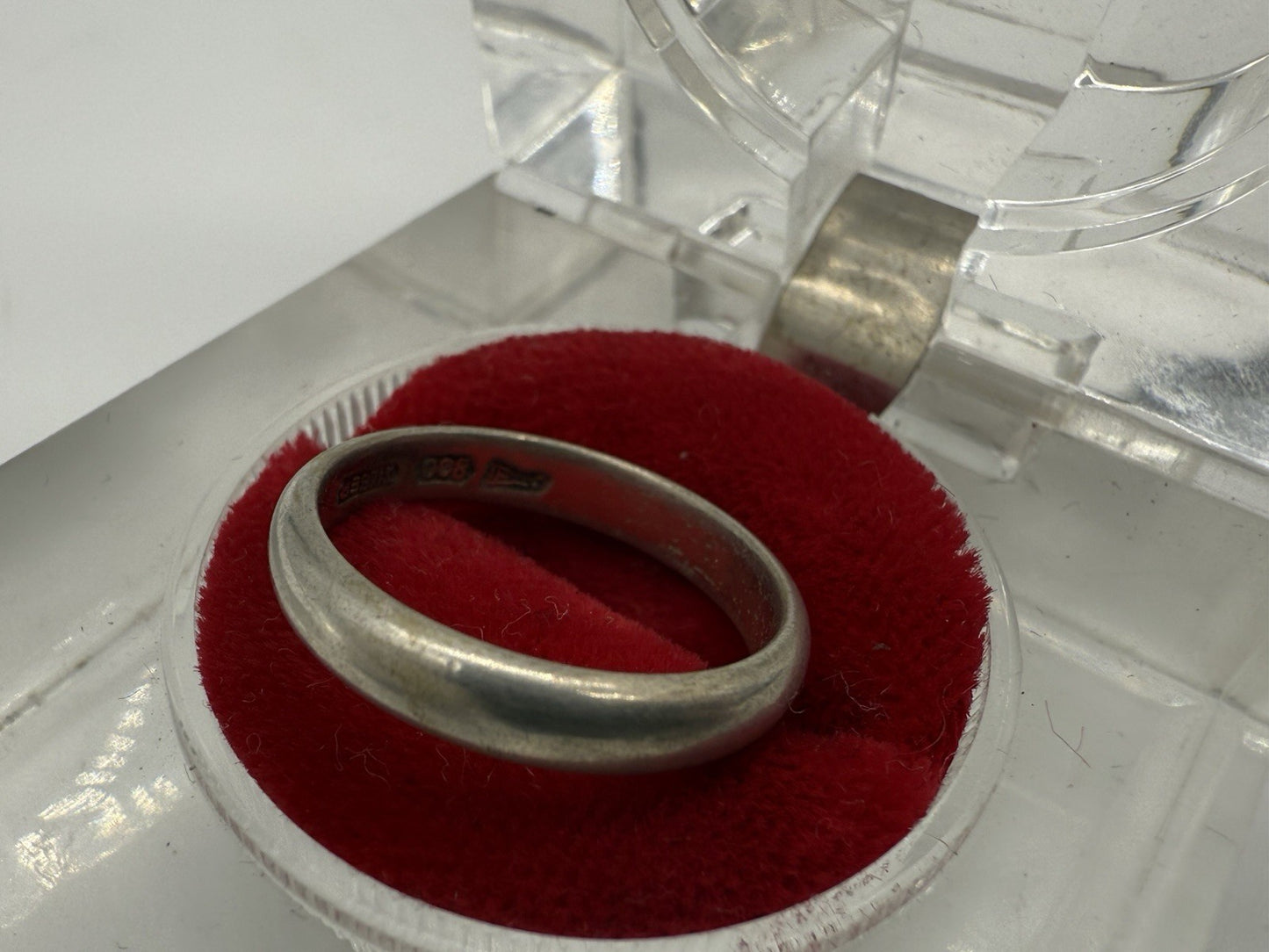 VINTAGE ZEITLOSER 800 SILBER RING EHERING GR.52