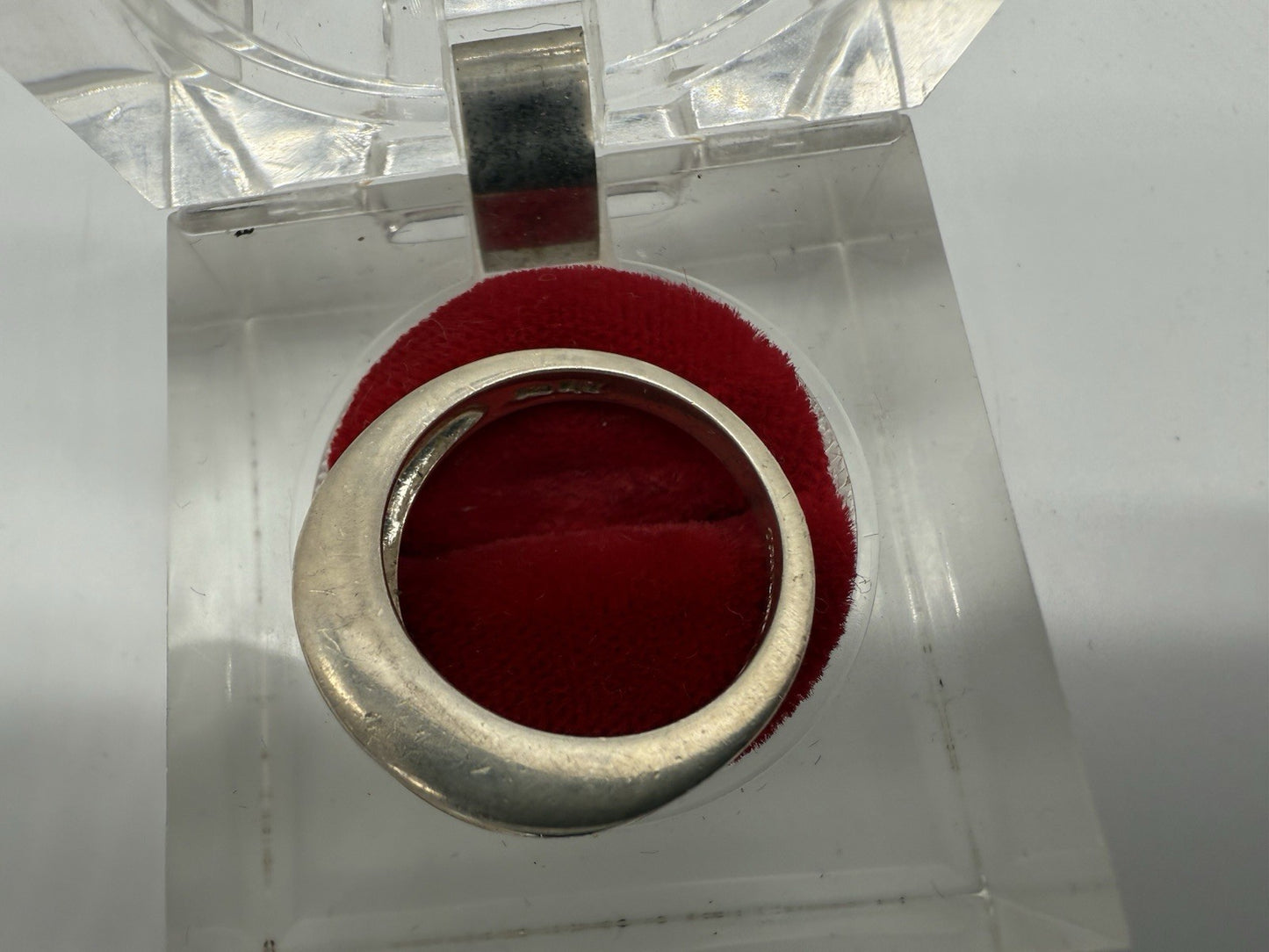VINTAGE 925 STERLING SILBER RING MIT 6 ZIRKONIA STEINE GR.62